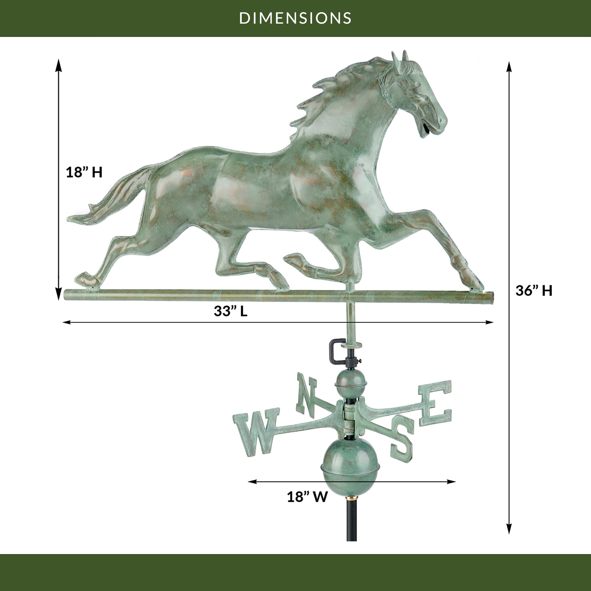 Horse Weathervane - Evira