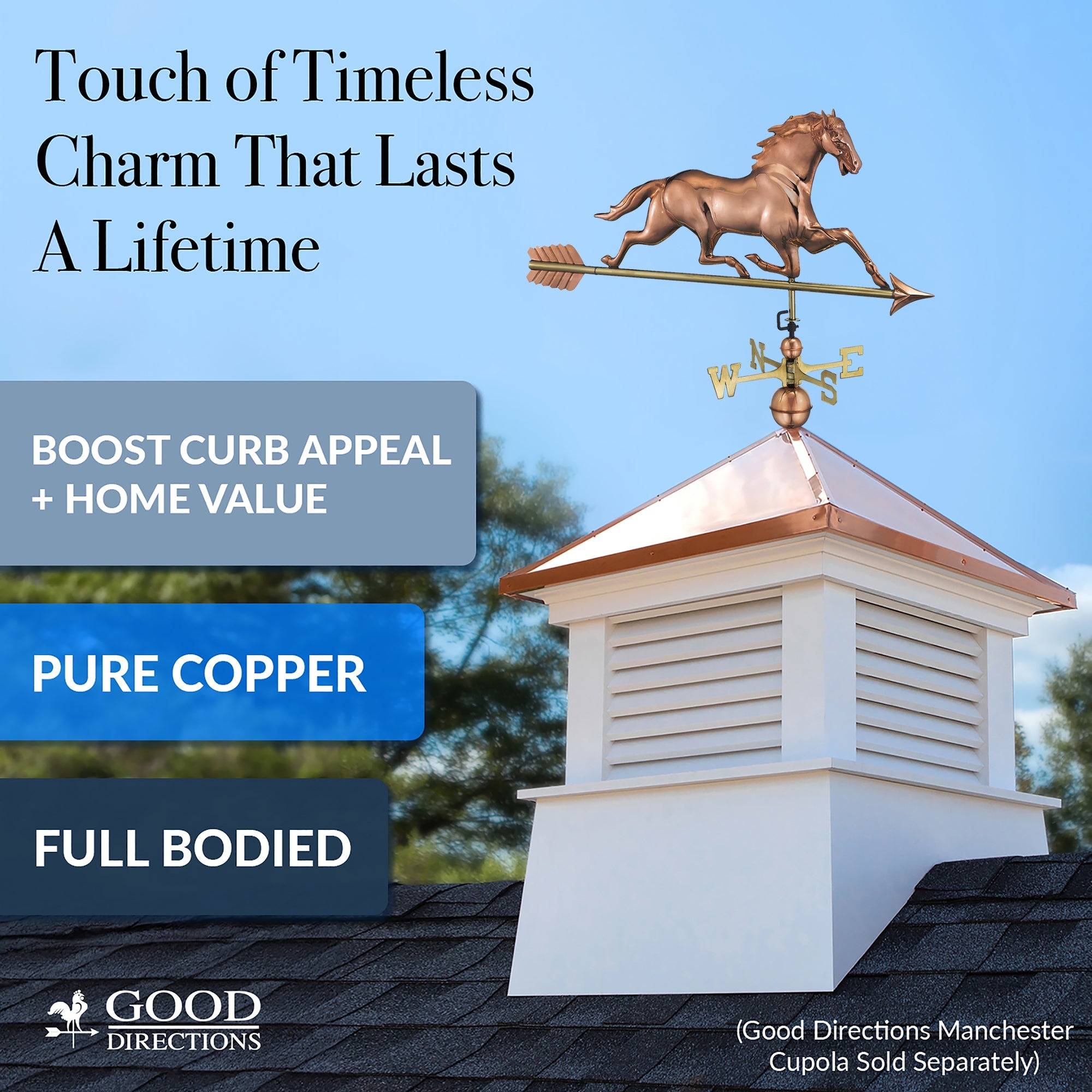 Horse Weathervane with Arrow - Evira