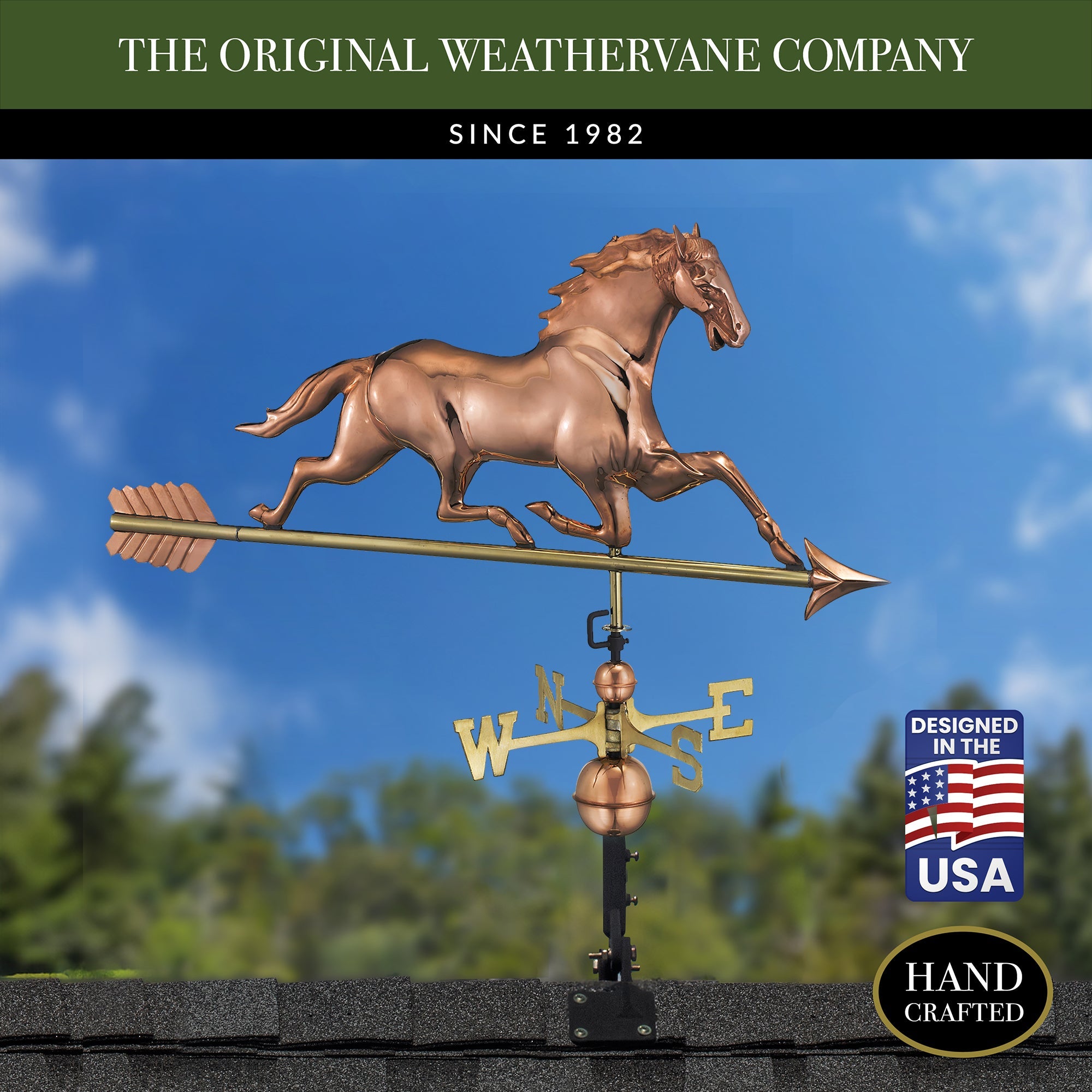 Horse Weathervane with Arrow - Evira