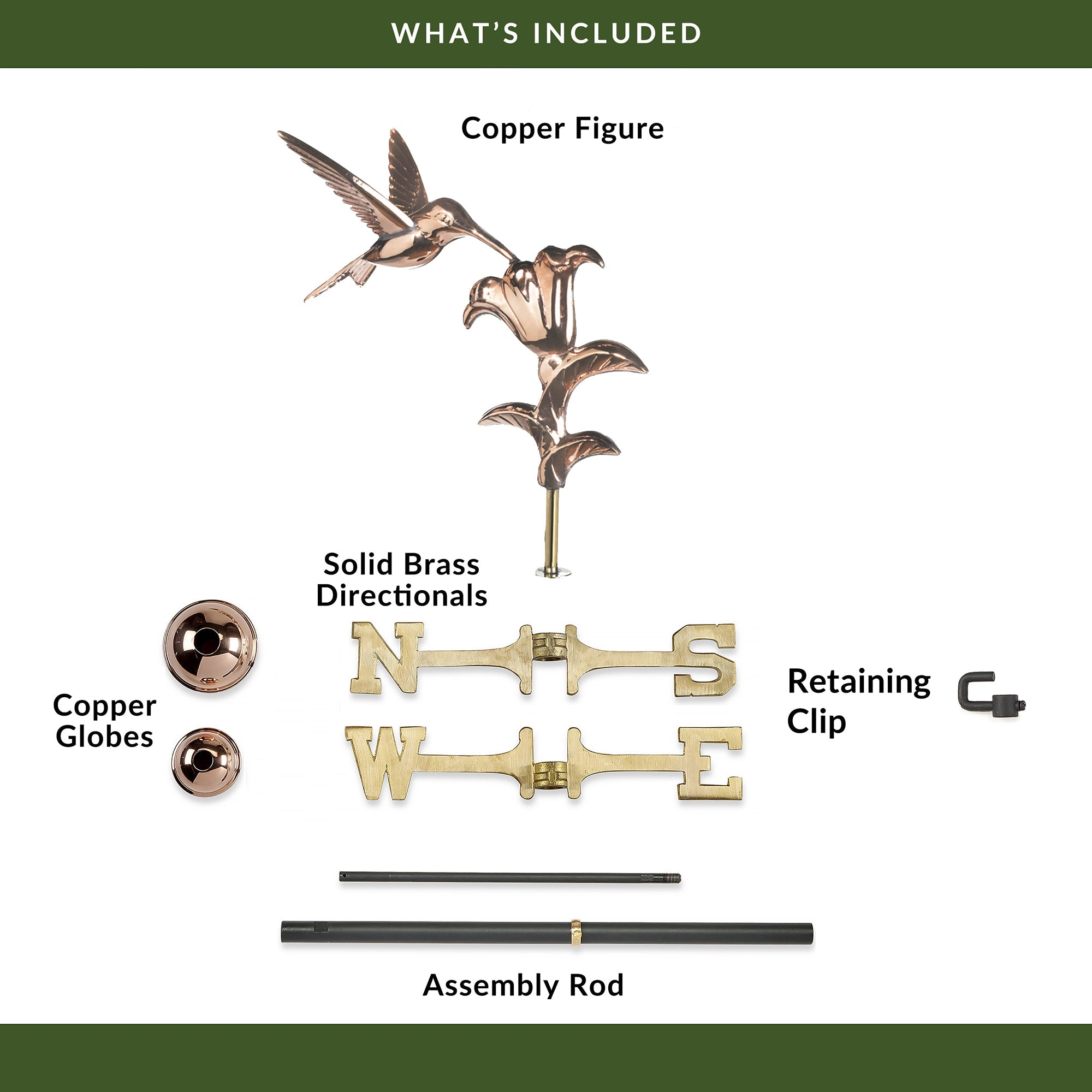 Hummingbird Cottage Weathervane - Evira
