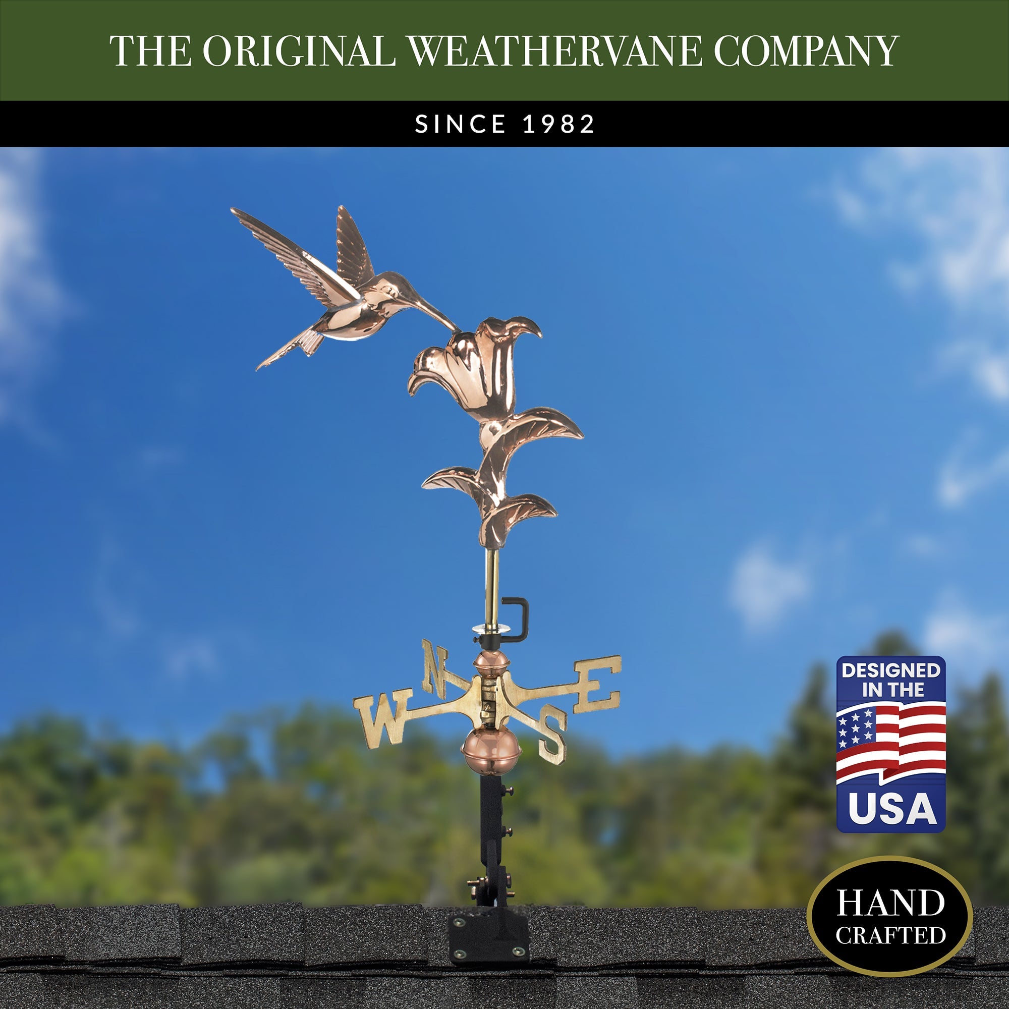 Hummingbird Cottage Weathervane - Evira