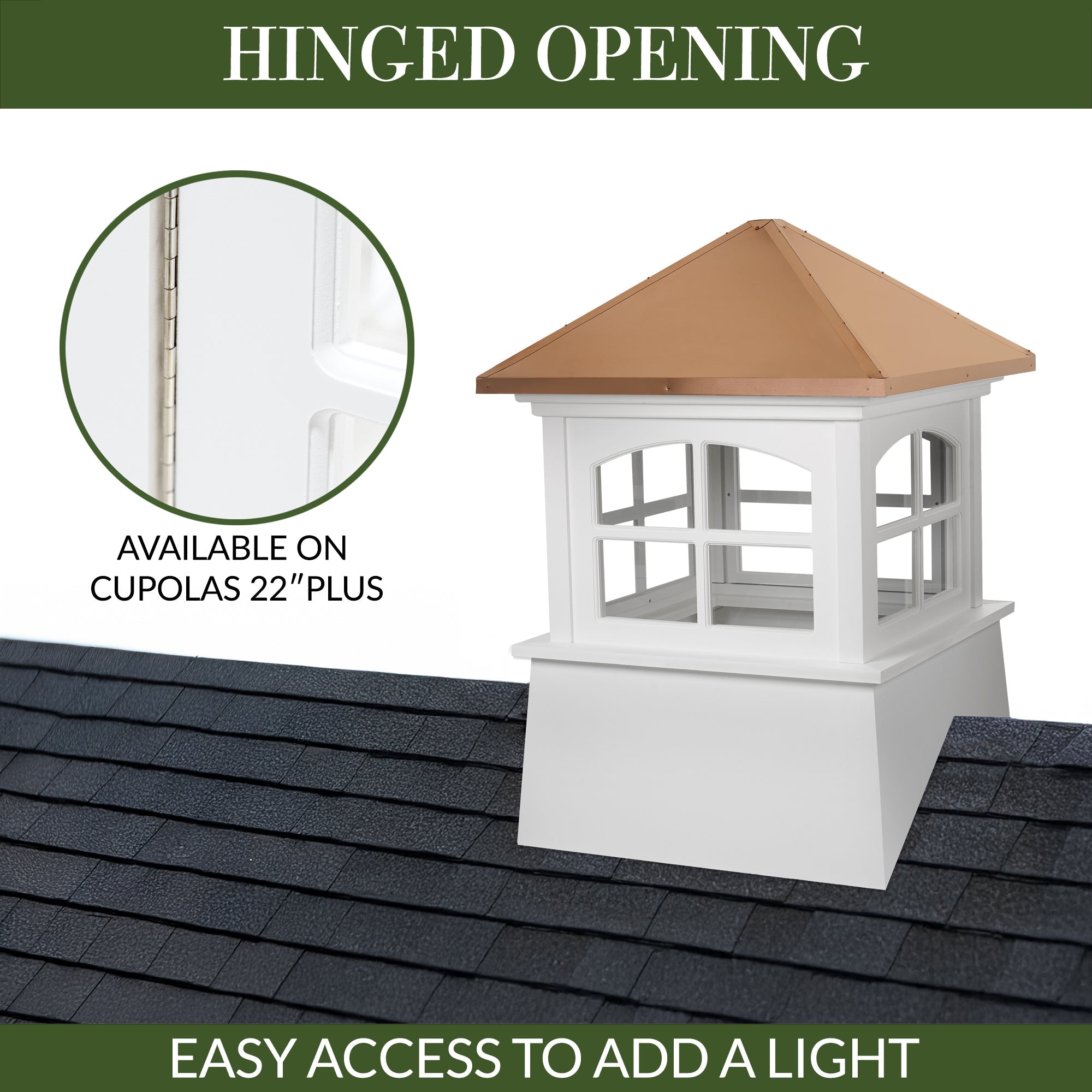 Huntington Vinyl Cupola - Evira