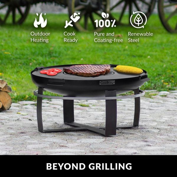 Ignition 24" Fire Pit with Grill Plate - Evira