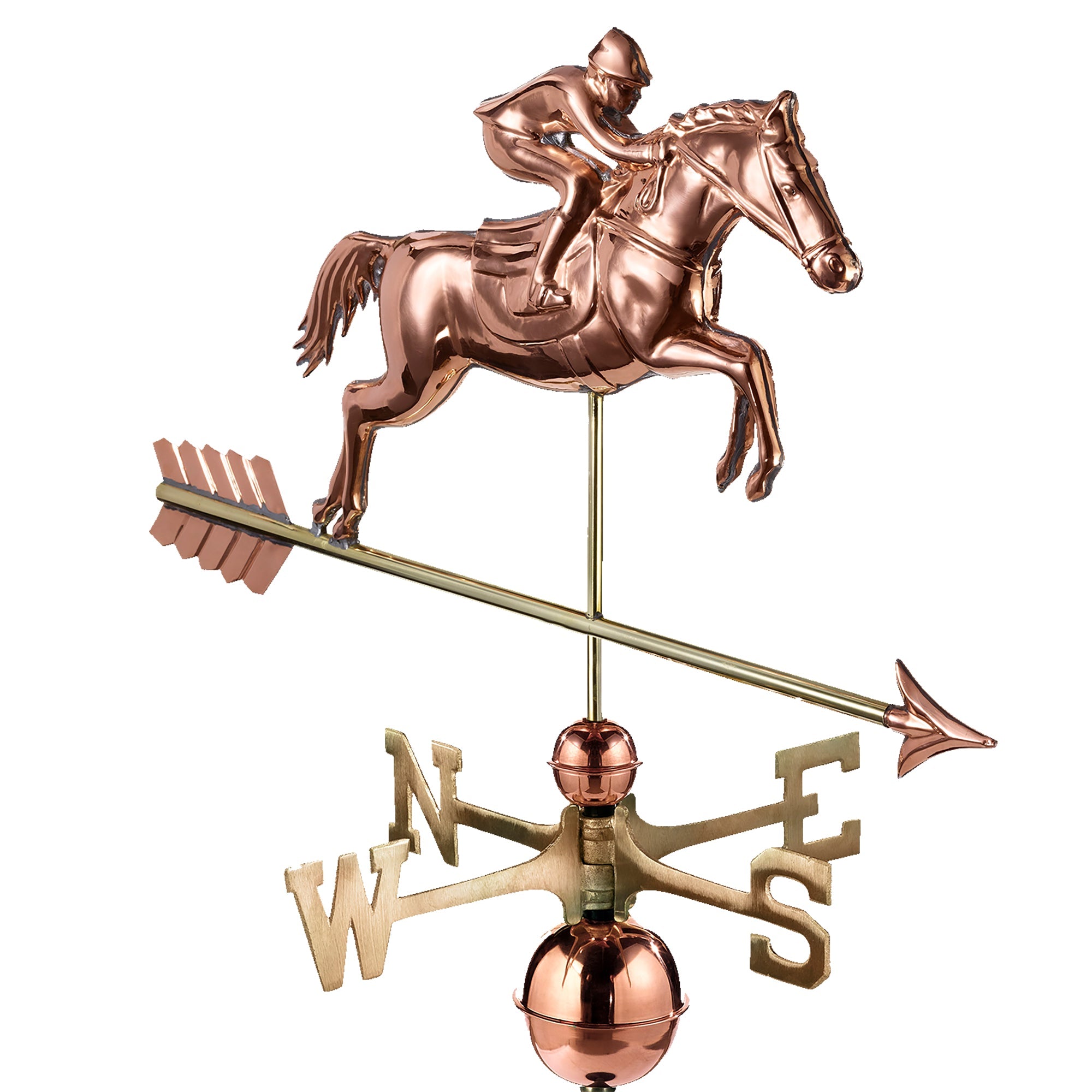 Jumping Horse & Rider Weathervane - Evira