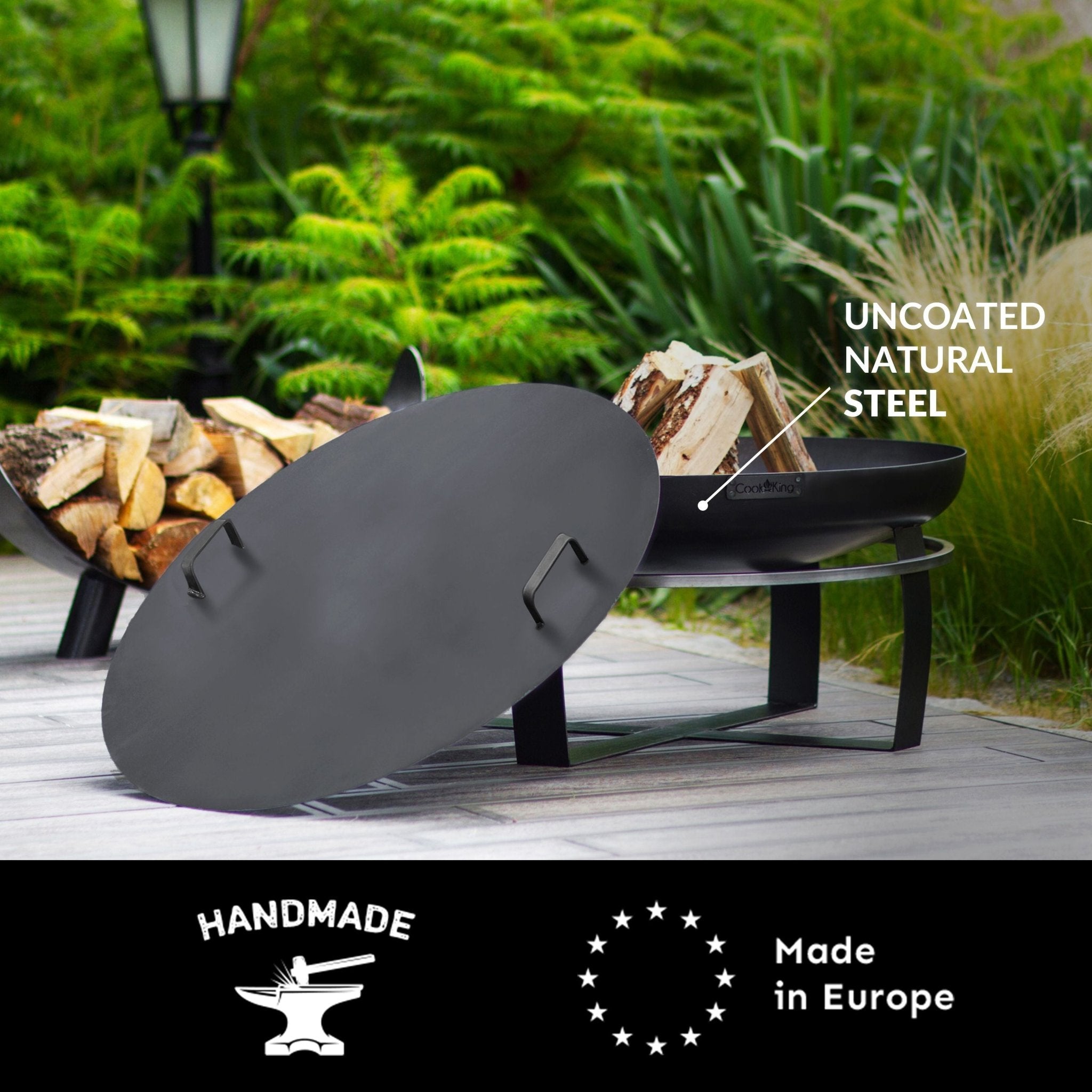 Ignition 32" Fire Pit with Cover Lid - Evira