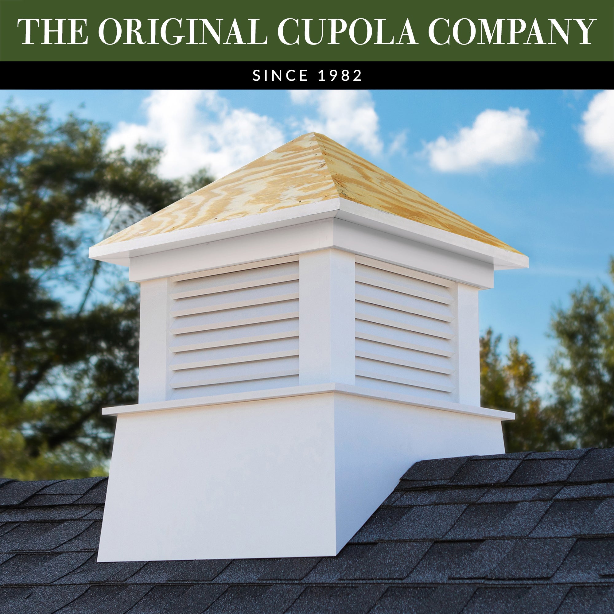 Kent Vinyl Cupola with Wood Roof - Evira