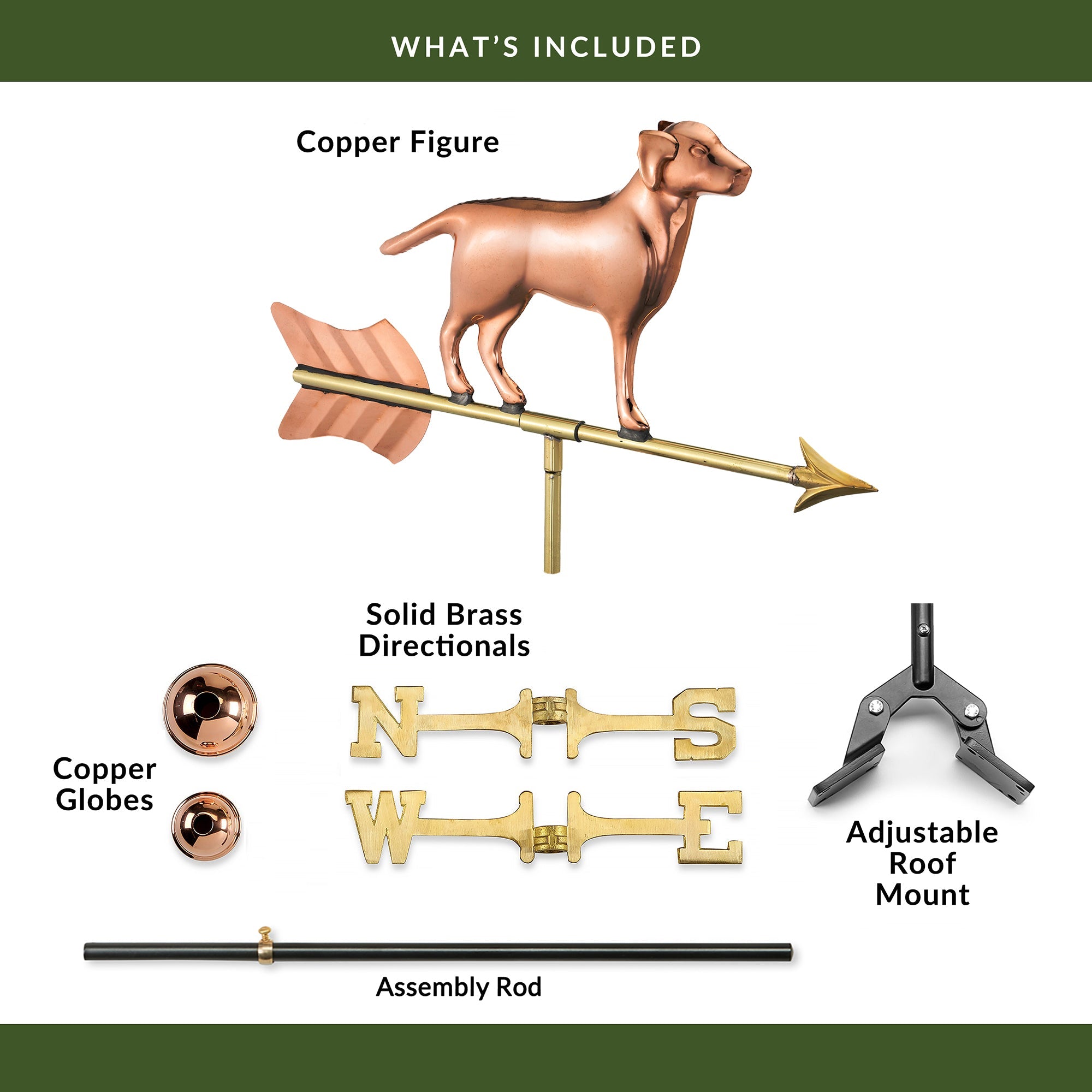 Labrador Retriever Cottage Weathervane - Evira