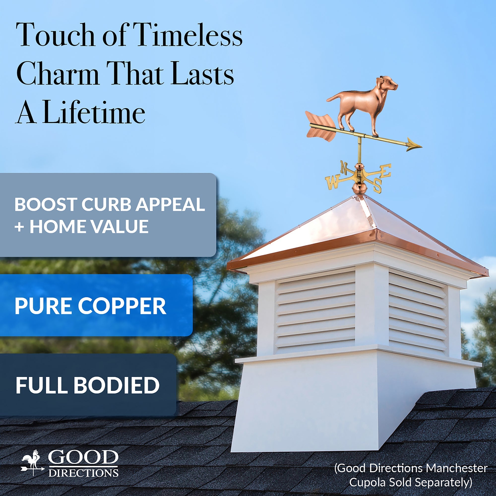 Labrador Retriever Cottage Weathervane - Evira