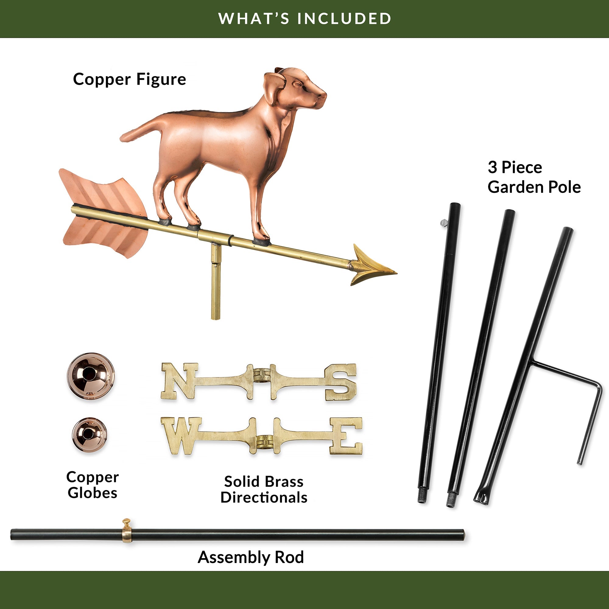 Labrador Retriever Garden Weathervane - Evira