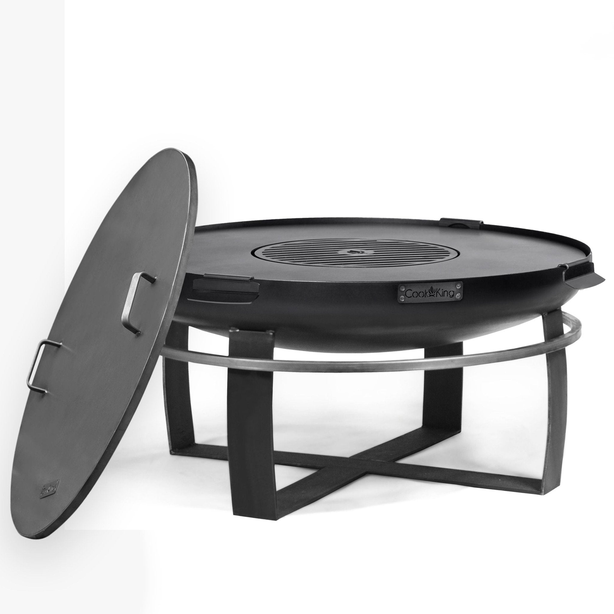 Ignition 32" Fire Pit with Grill Plate and Cover Lid - Evira