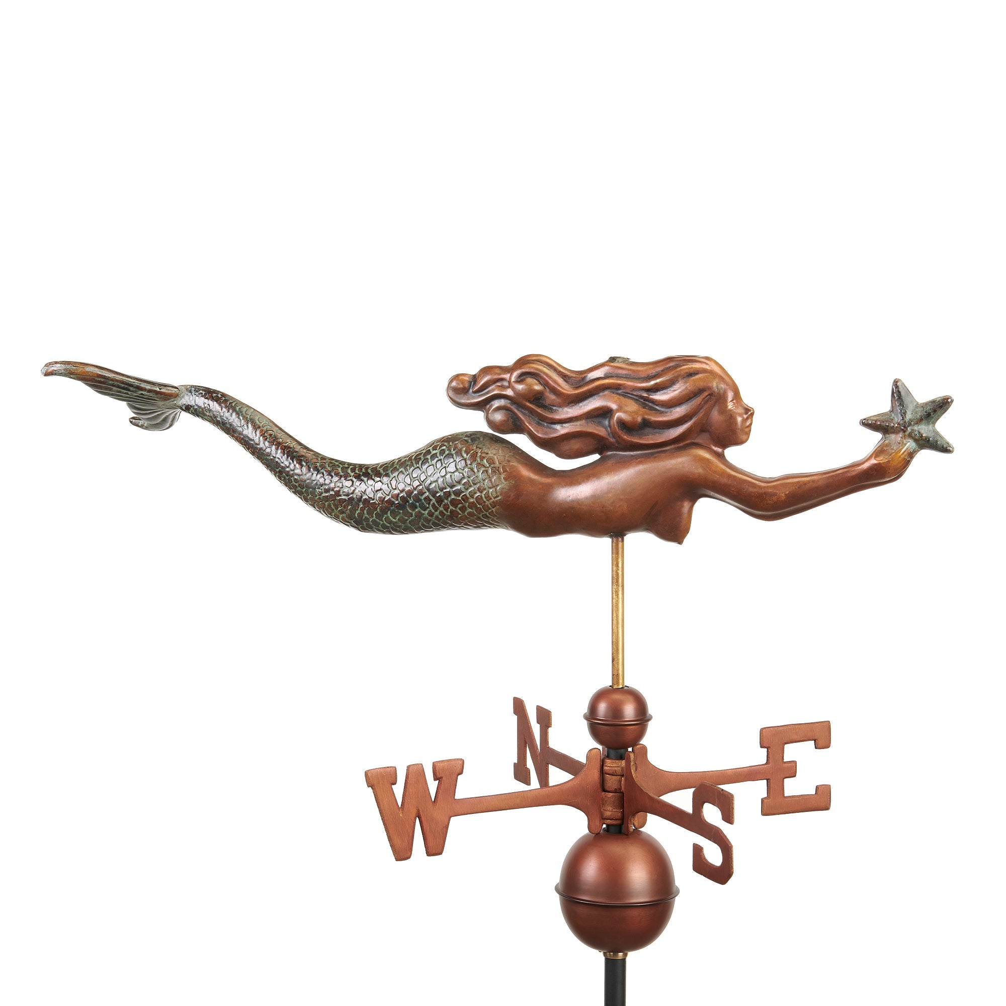 Mermaid with Starfish Weathervane - Evira