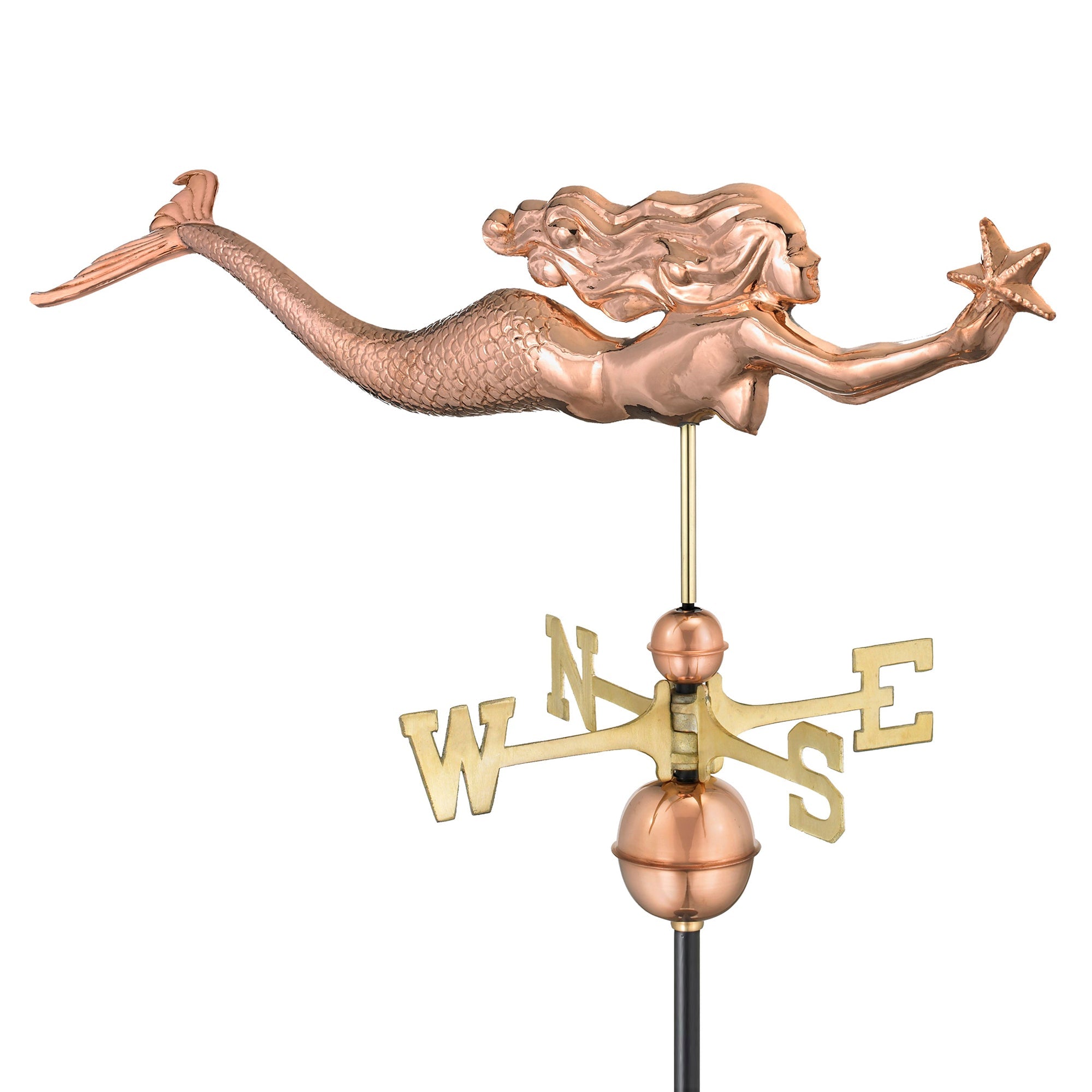 Mermaid with Starfish Weathervane - Evira