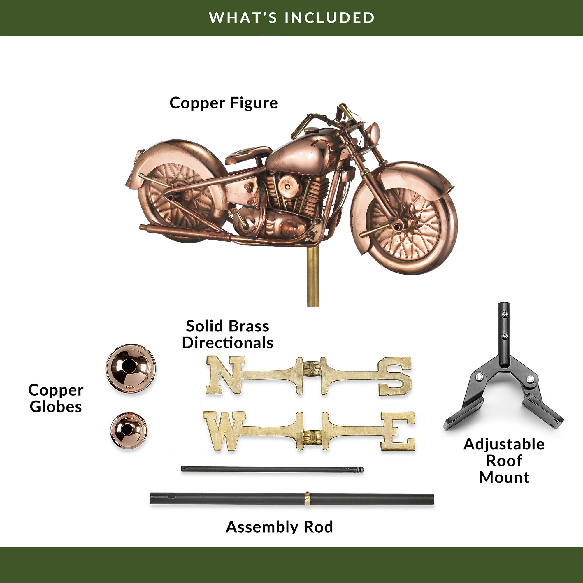 Motorcycle Cottage Weathervane - Evira