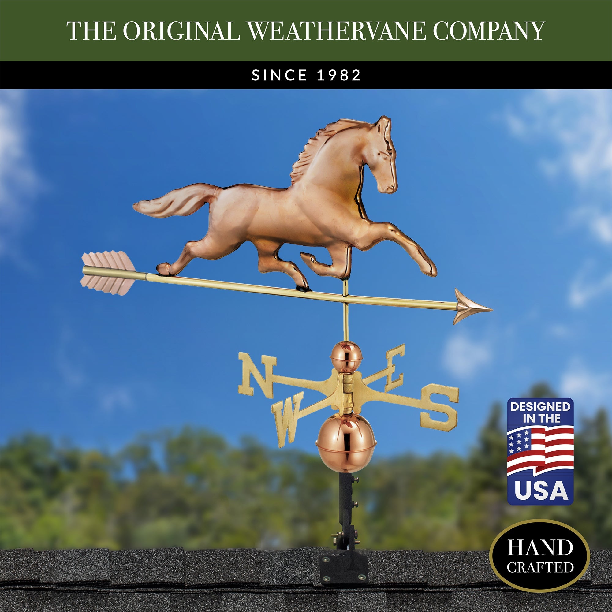 Patchen Horse Weathervane with Arrow - Evira