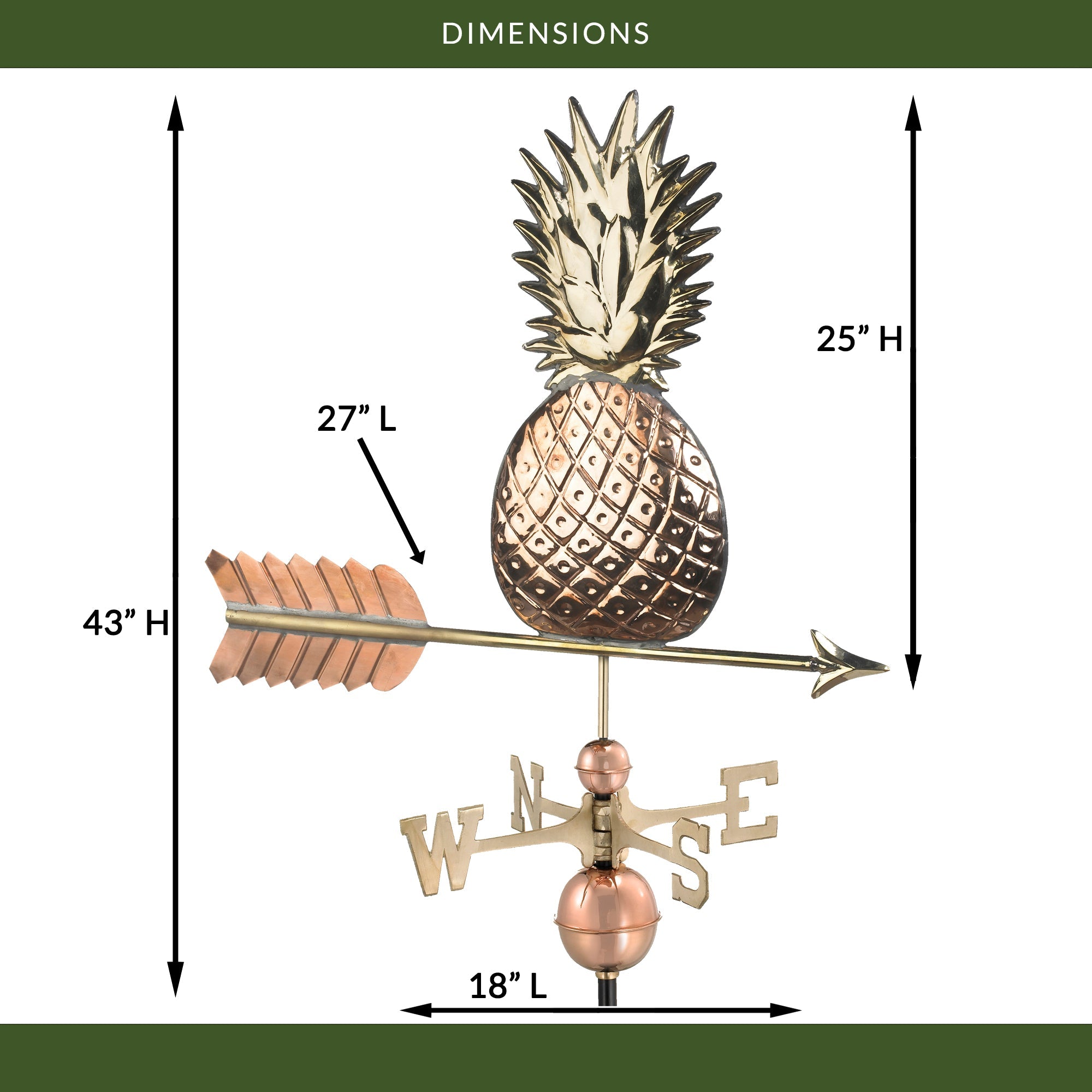 Pineapple Weathervane - Evira