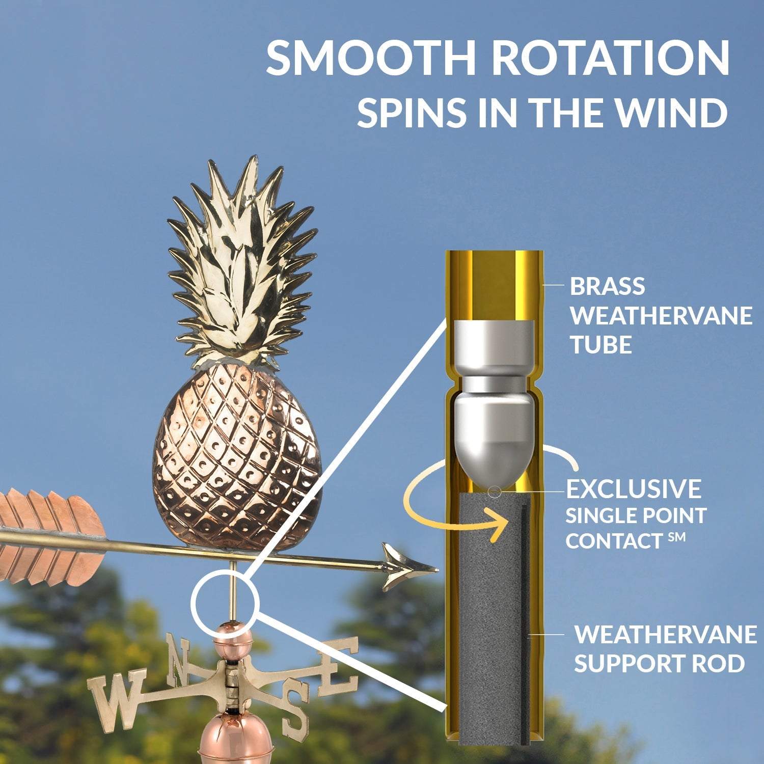 Pineapple Weathervane - Evira