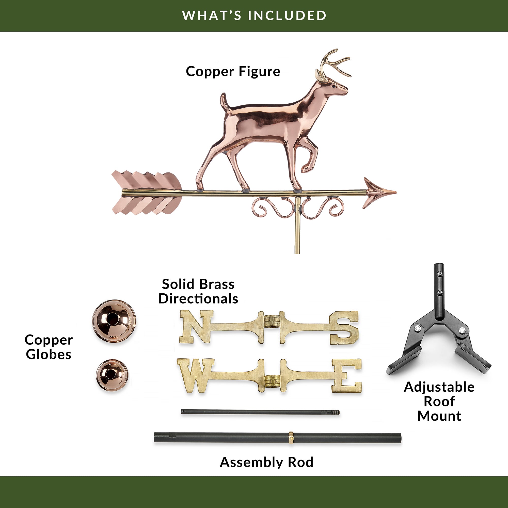 Proud Buck Weathervane - Evira