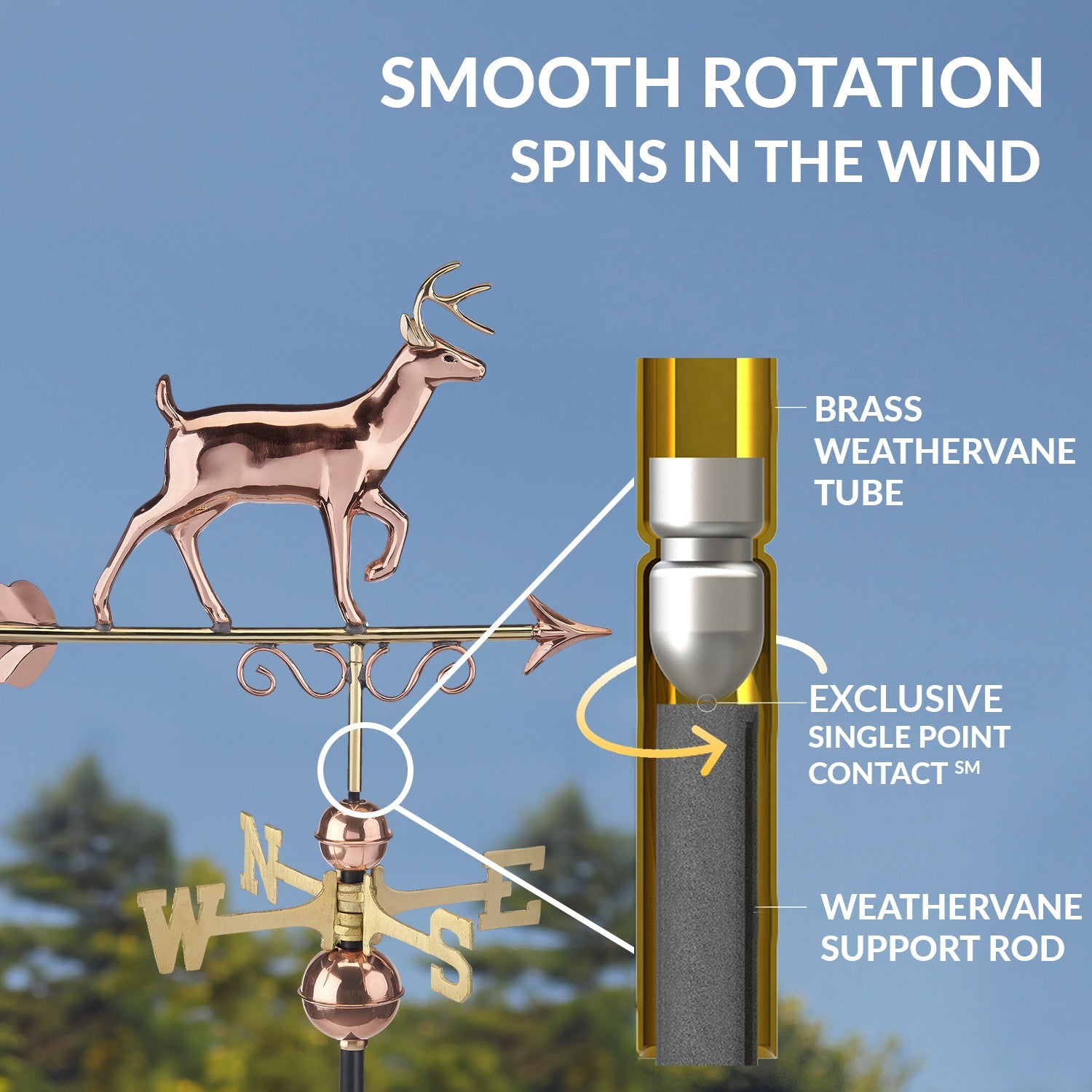 Proud Buck Weathervane - Evira