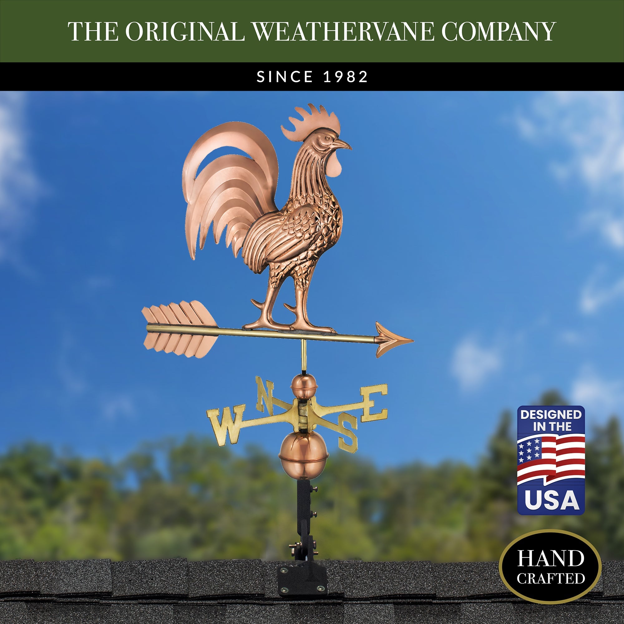 Proud Rooster Weathervane - Evira