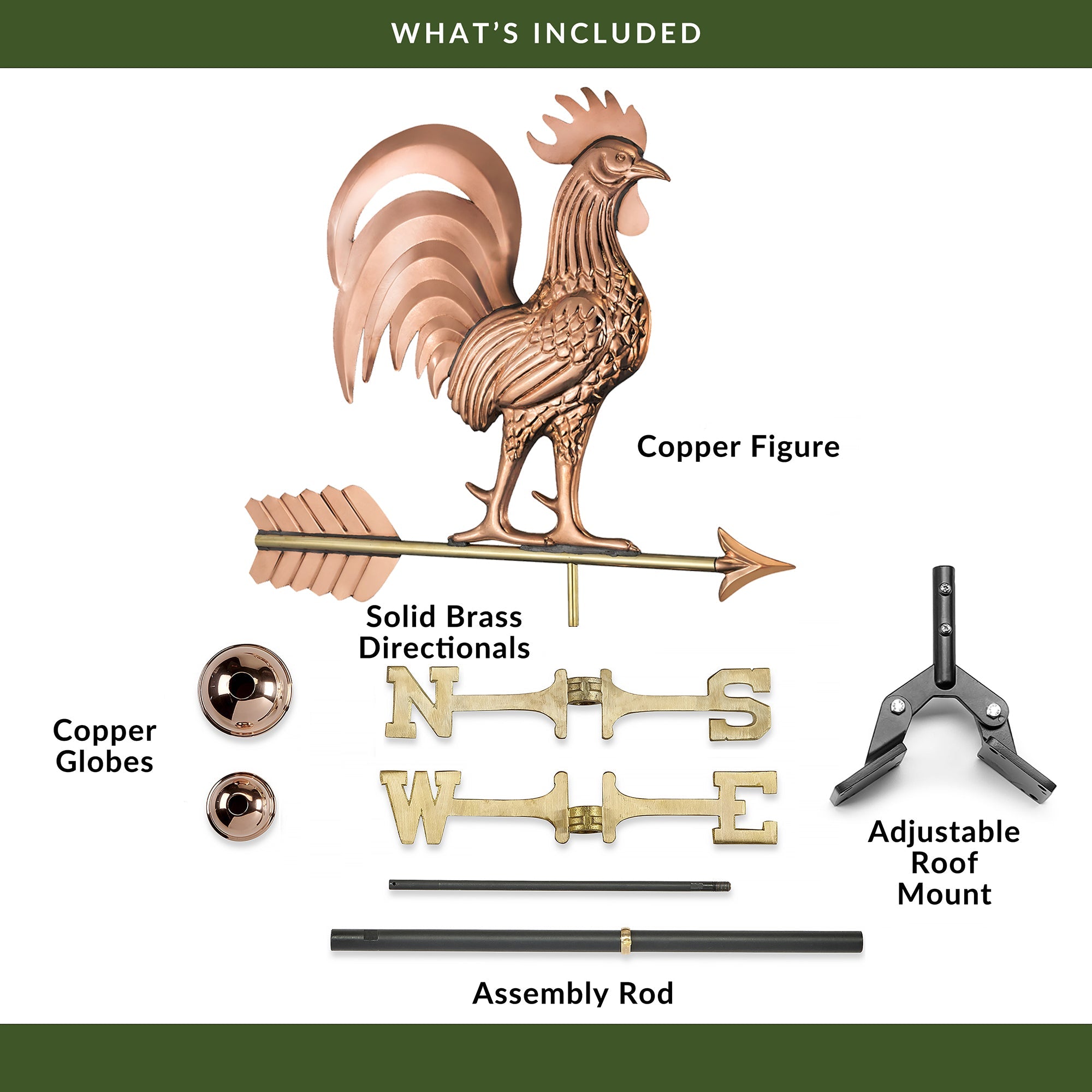 Proud Rooster Weathervane - Evira