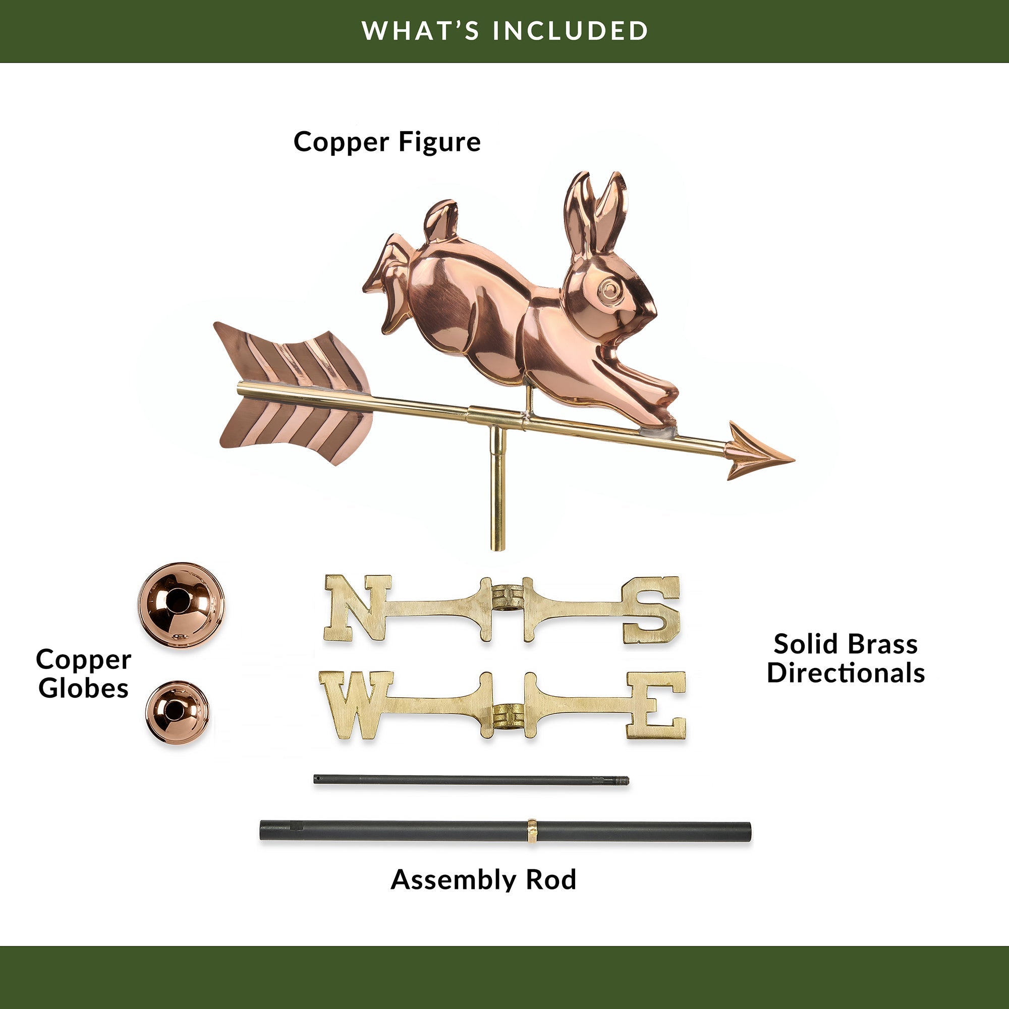 Rabbit Cottage Weathervane - Evira