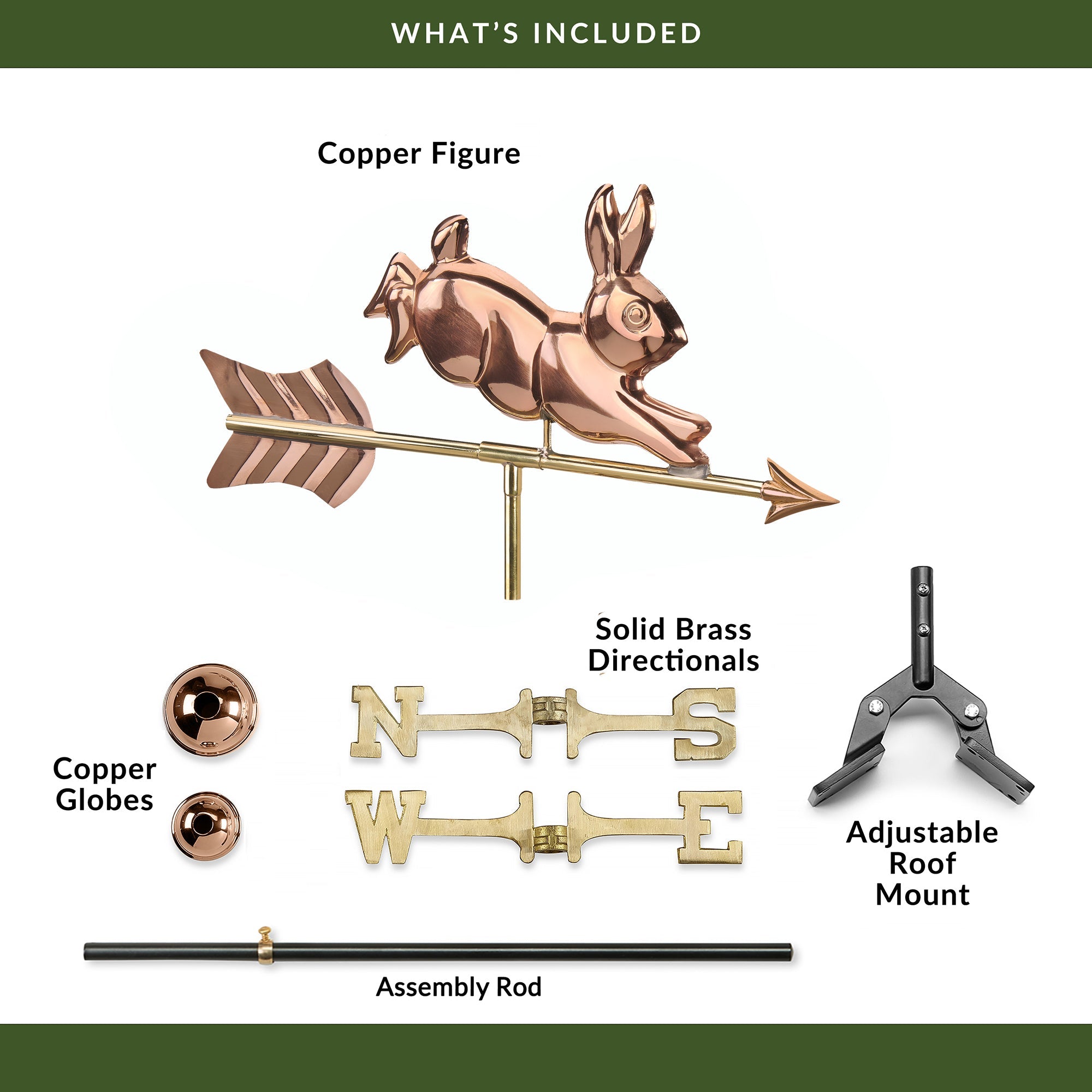 Rabbit Cottage Weathervane - Evira