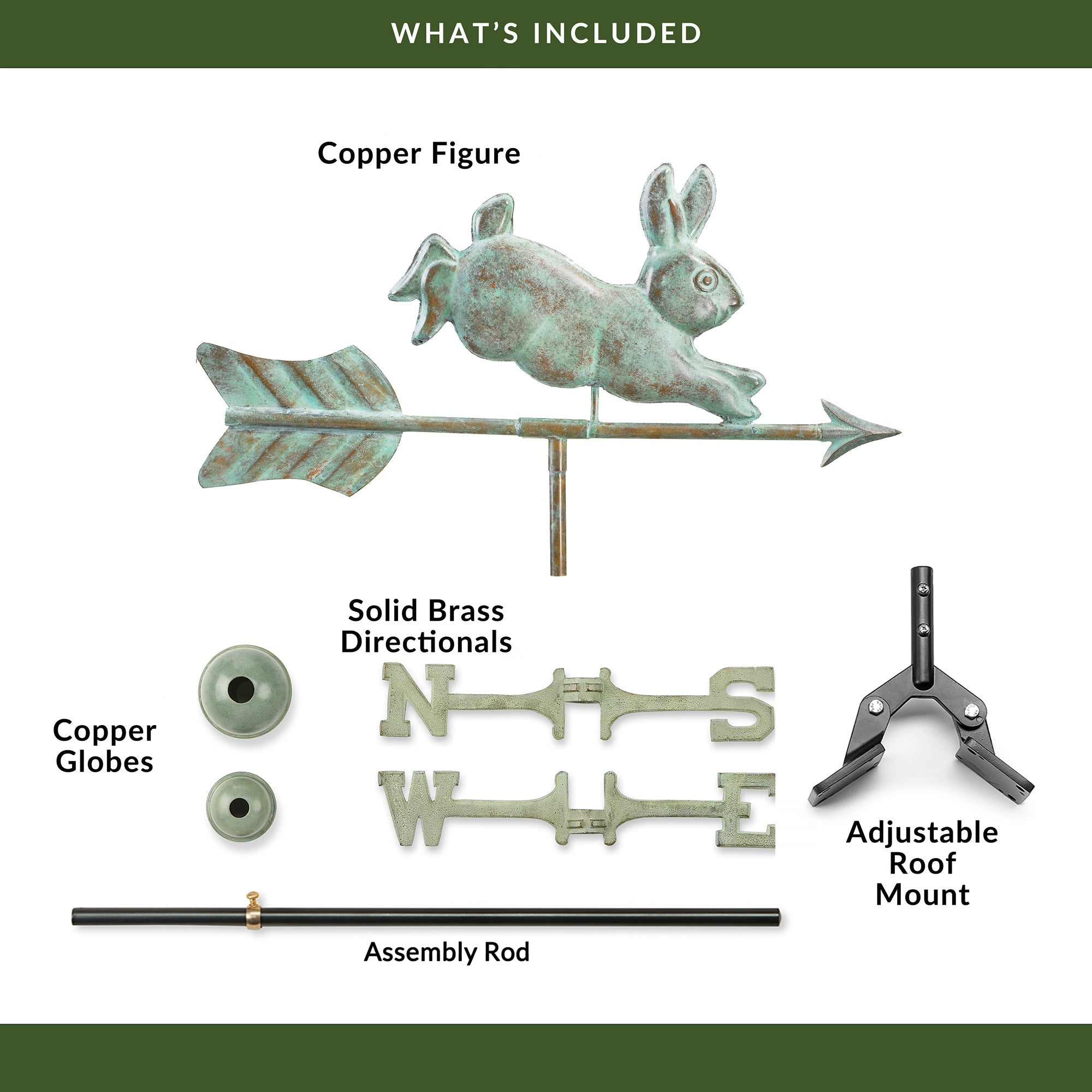 Rabbit Cottage Weathervane - Evira