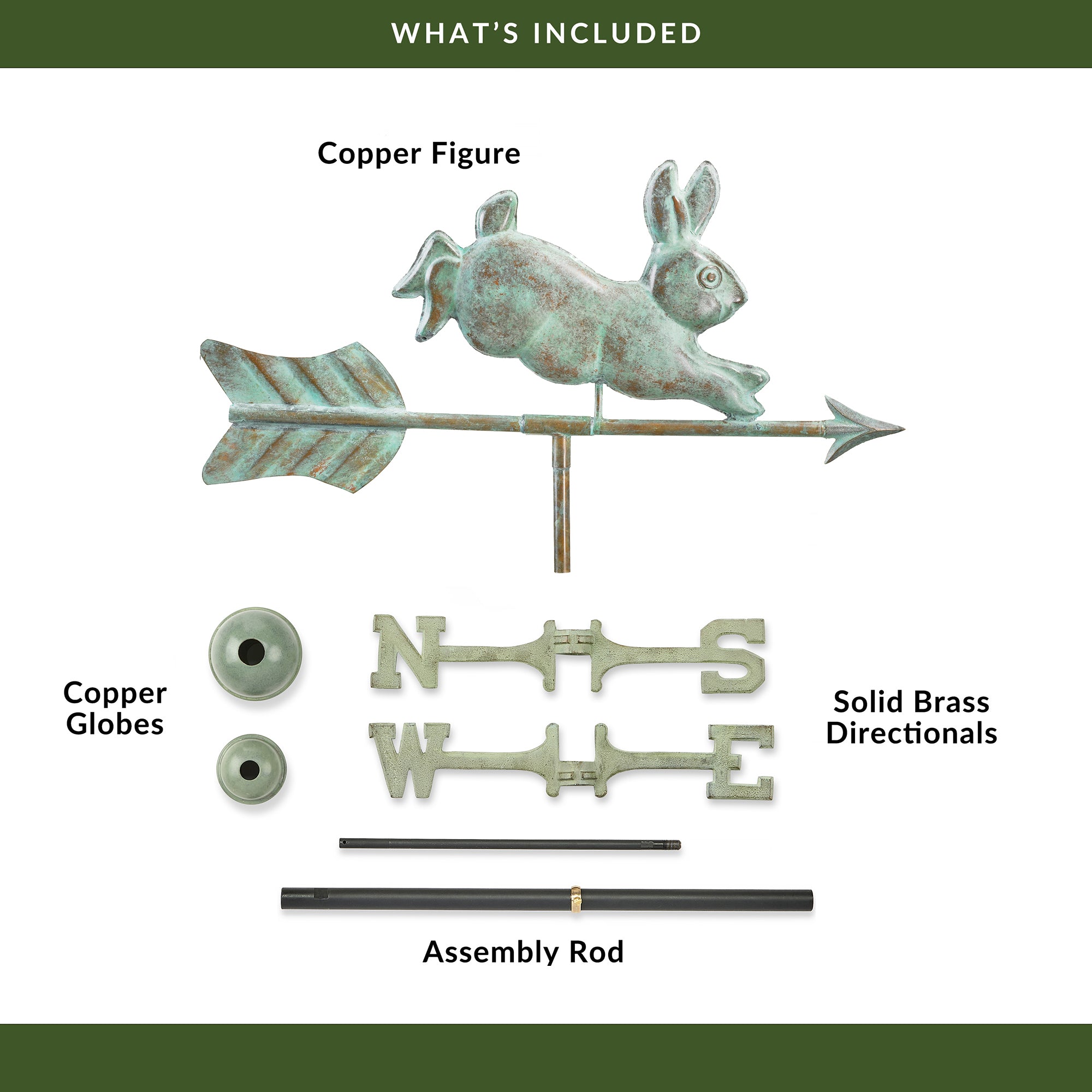 Rabbit Cottage Weathervane - Evira
