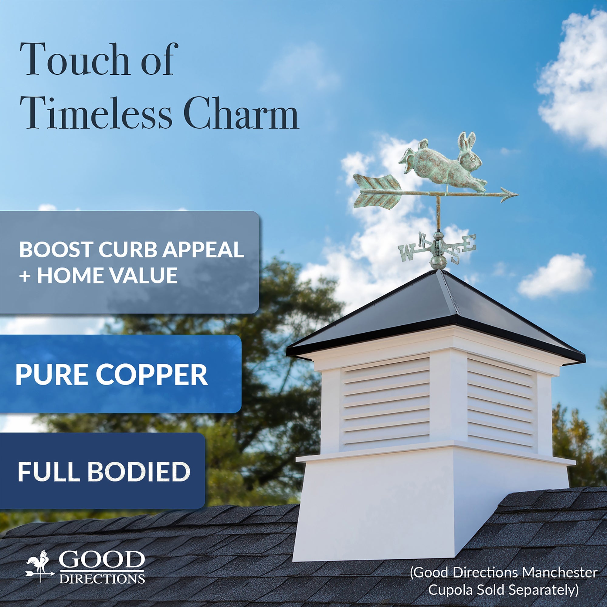 Rabbit Cottage Weathervane - Evira