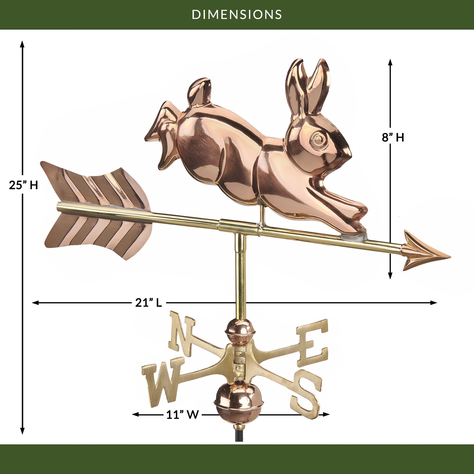 Rabbit Cottage Weathervane - Evira