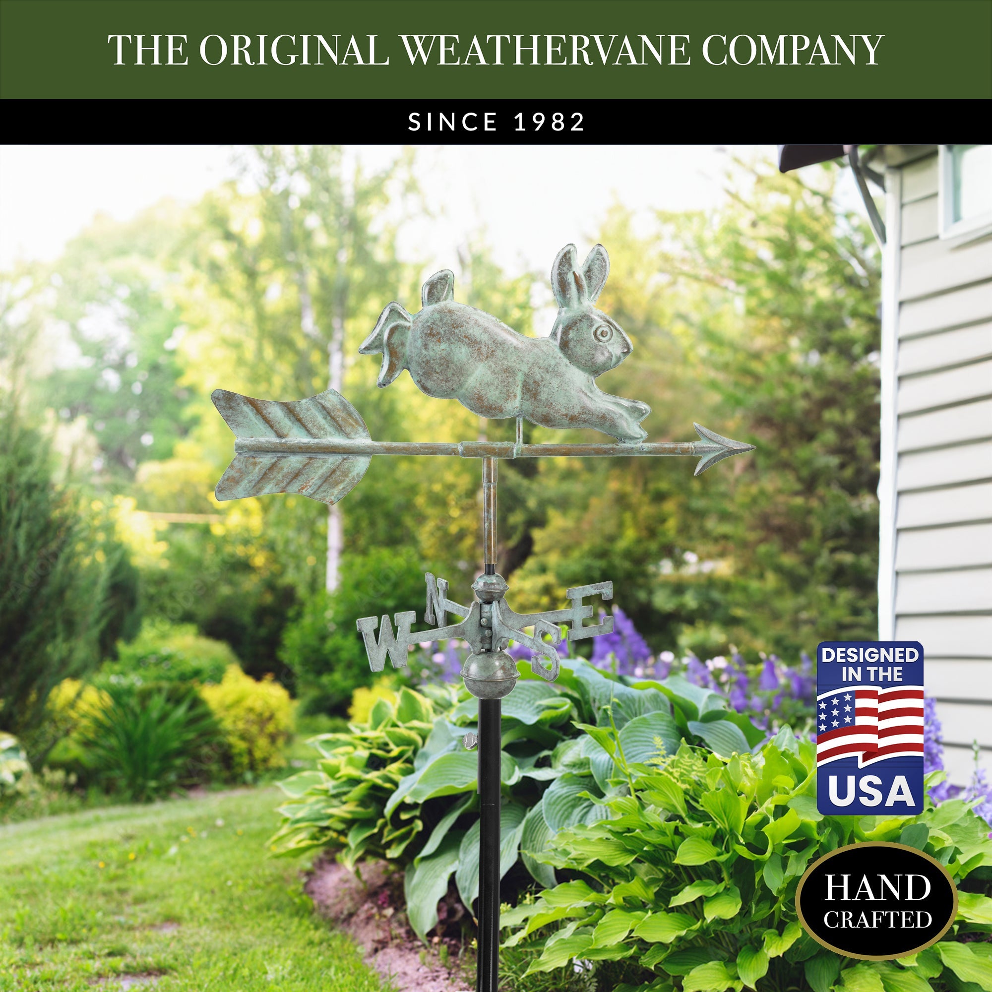 Rabbit Garden Weathervane - Evira