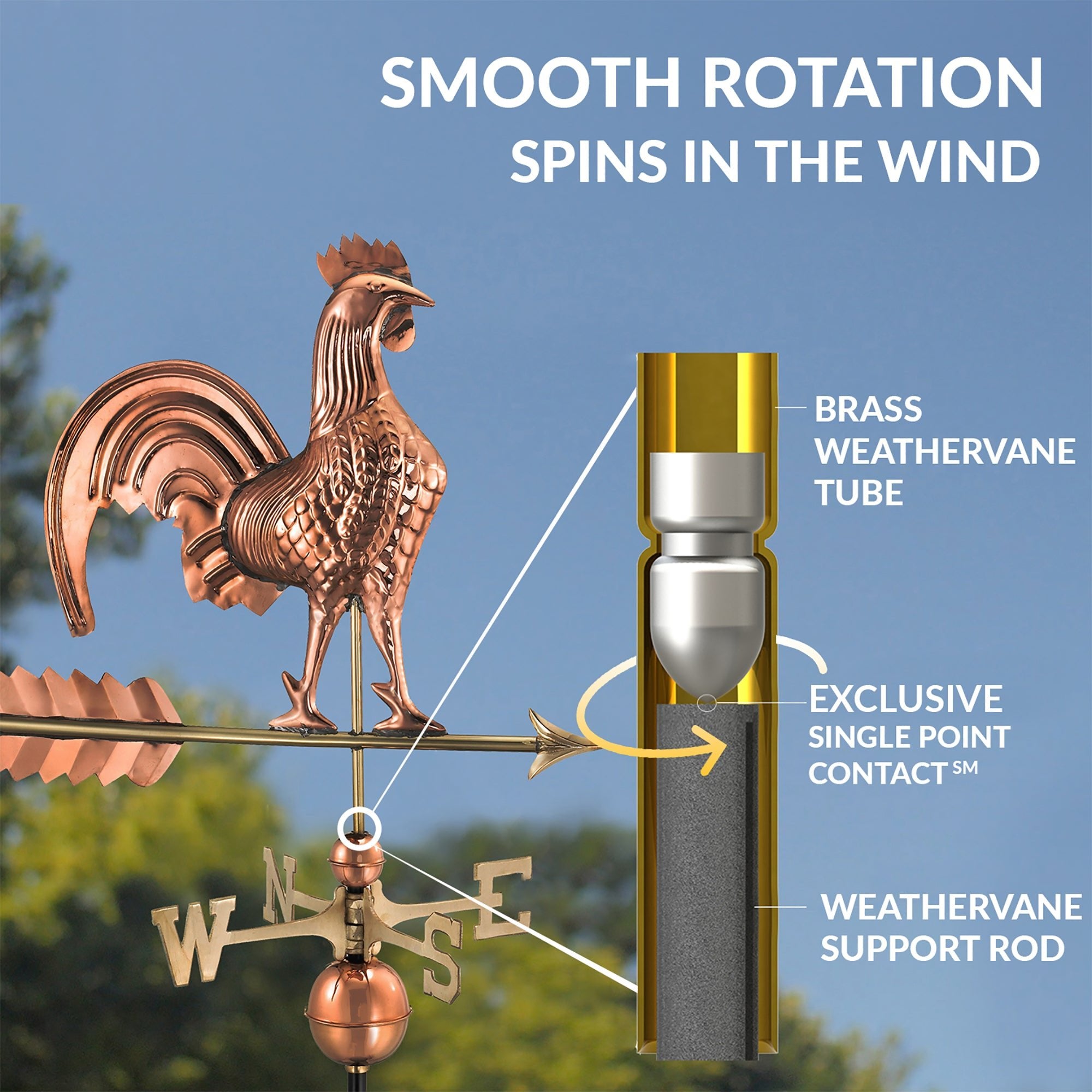 Rooster Weathervane - Evira