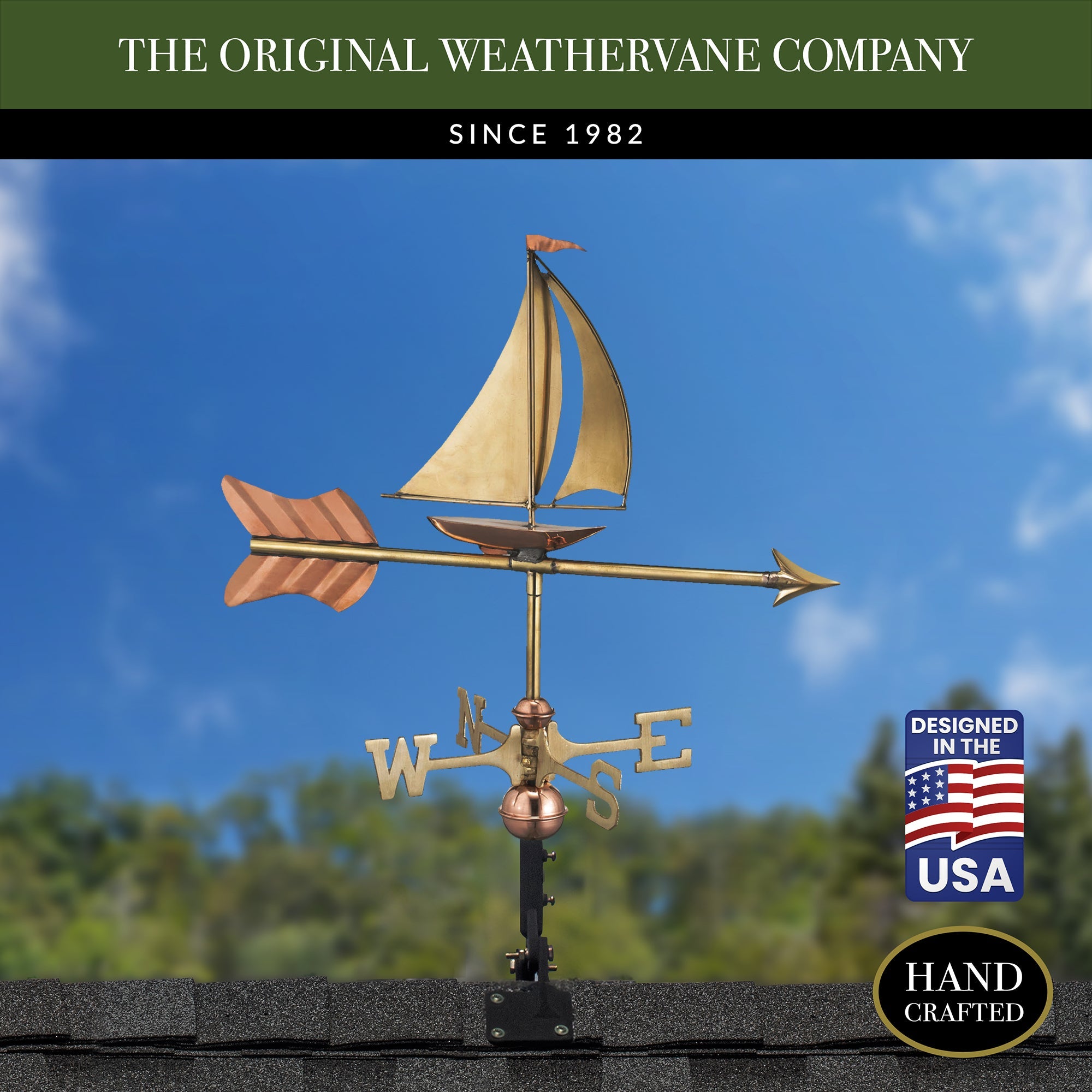 Sailboat Cottage Weathervane - Evira