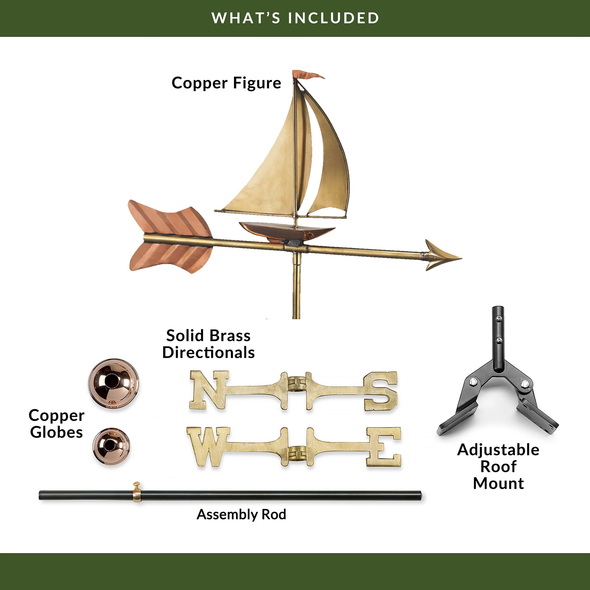 Sailboat Cottage Weathervane - Evira