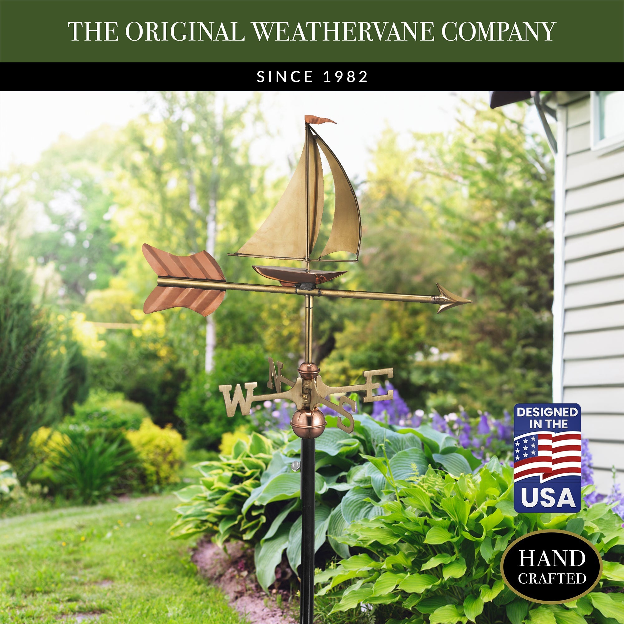 Sailboat Garden Weathervane - Evira