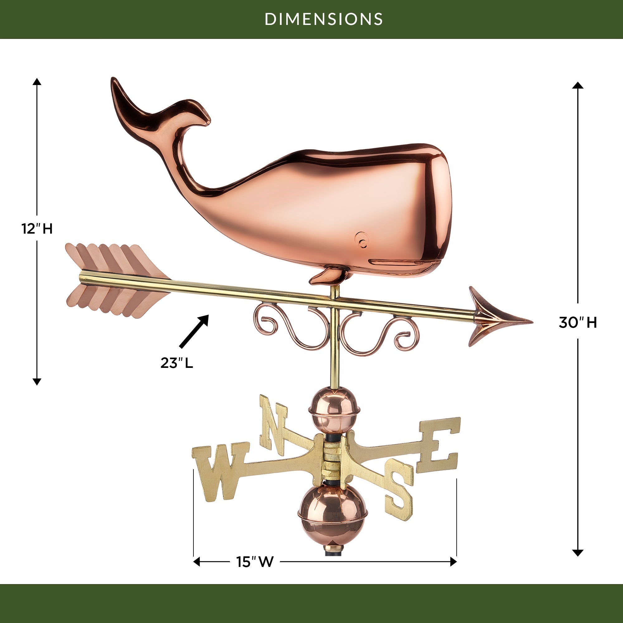 Save the Whales™ Weathervane - Evira