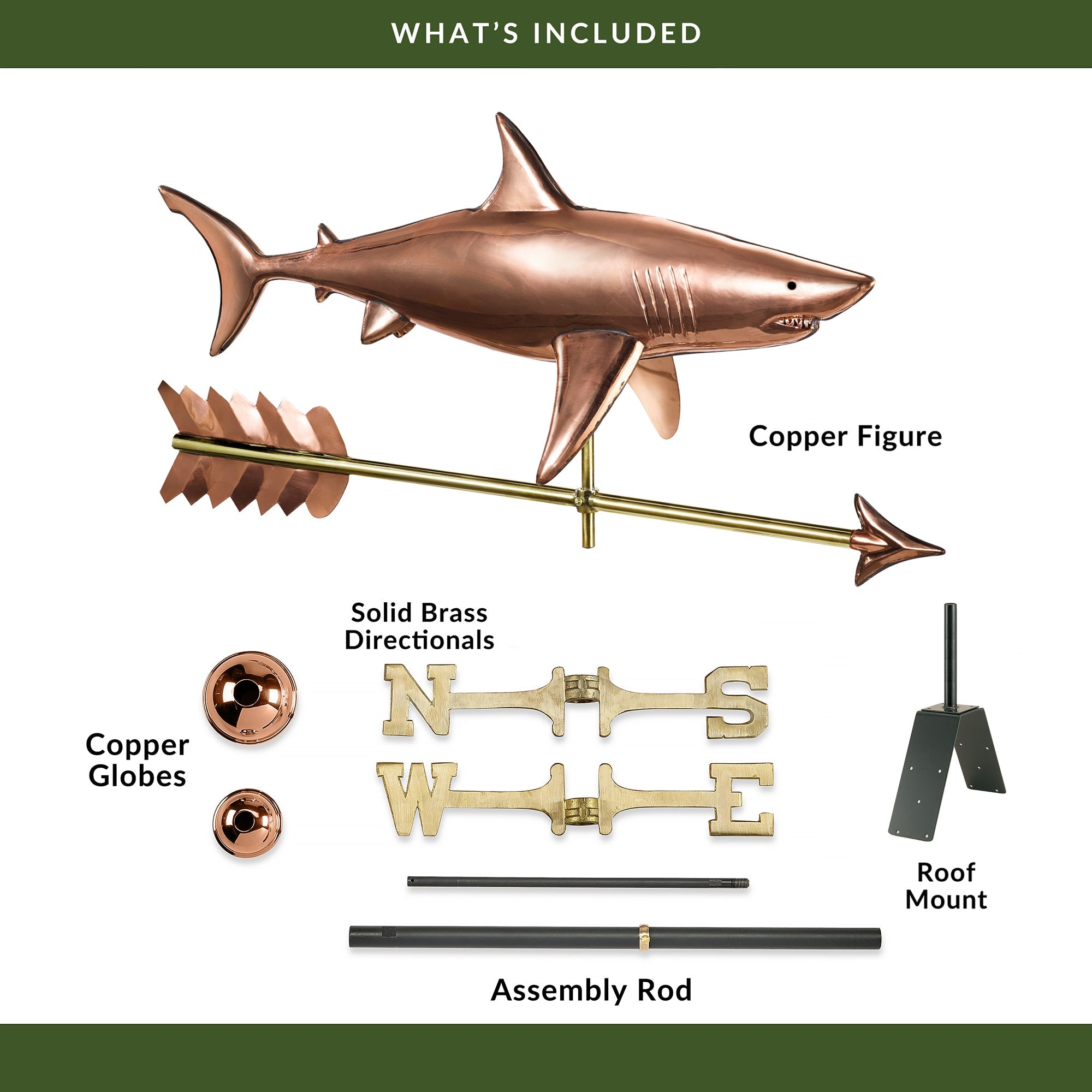 Shark with Arrow Weathervane - Evira