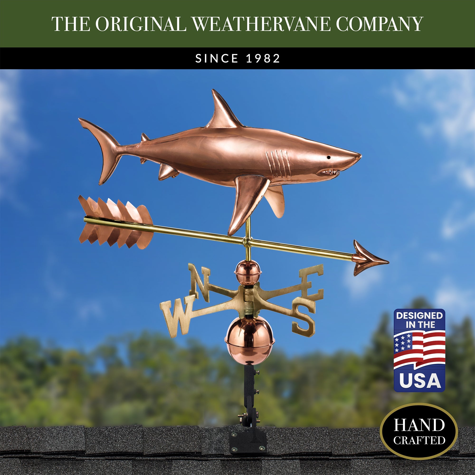 Shark with Arrow Weathervane - Evira