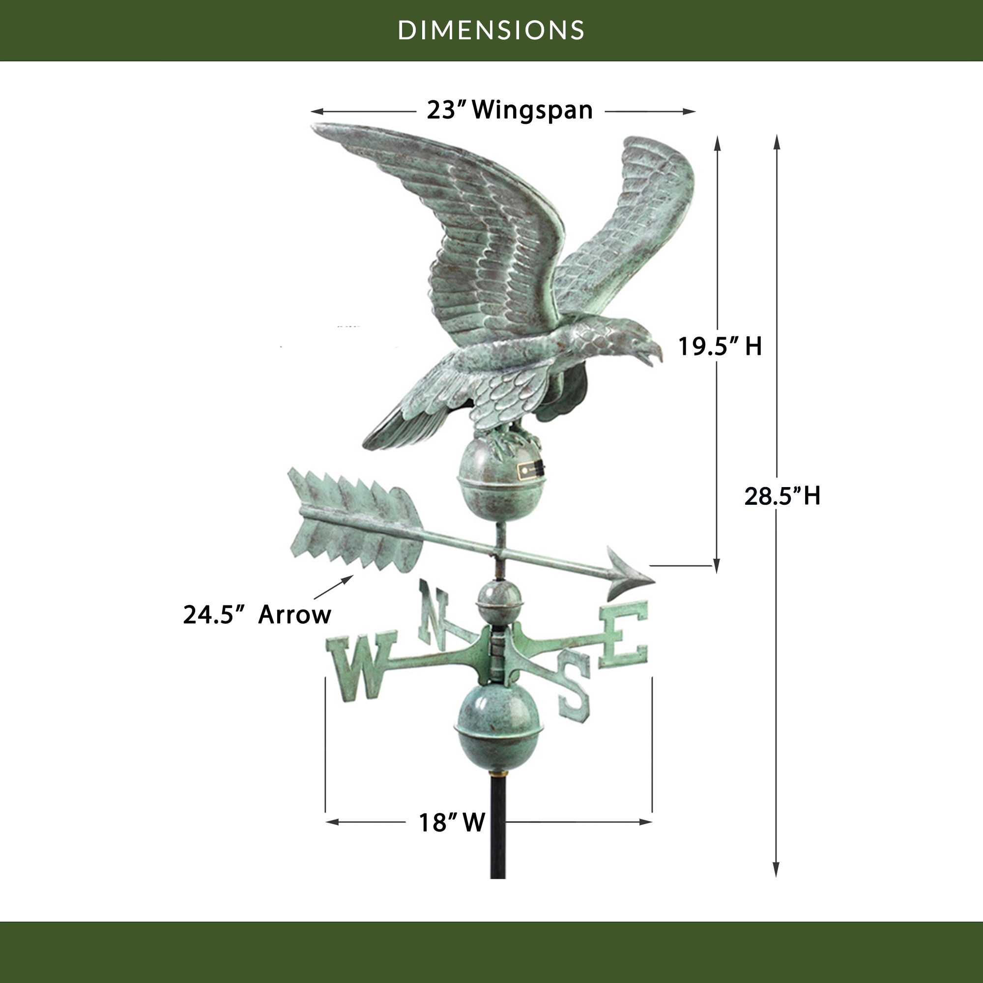 Smithsonian Eagle Weathervane - Evira