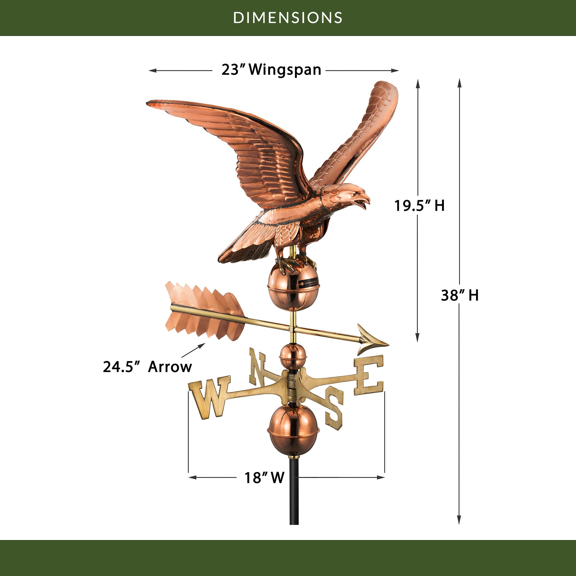 Smithsonian Eagle Weathervane - Evira