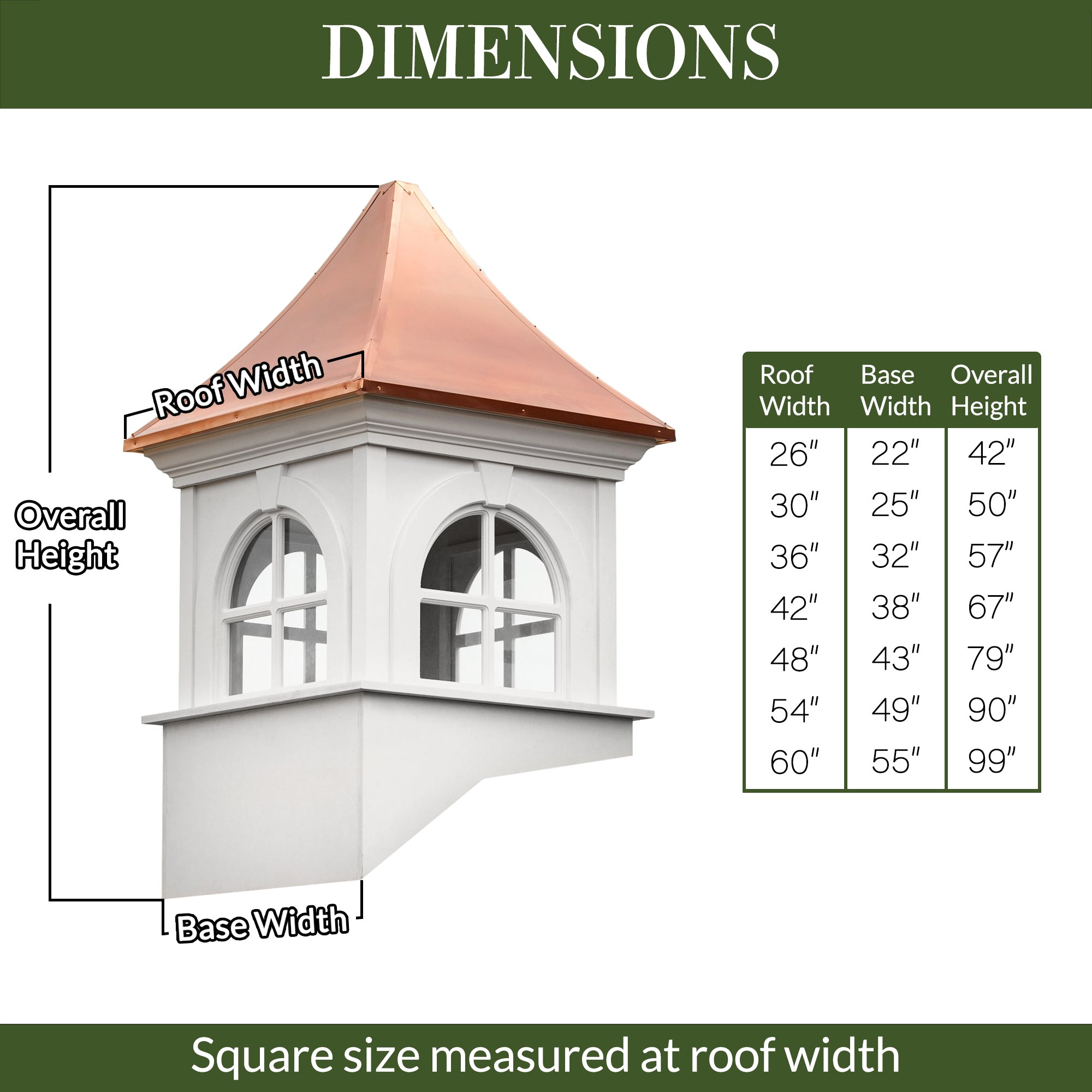 Smithsonian Fairfax Vinyl Cupola - Evira
