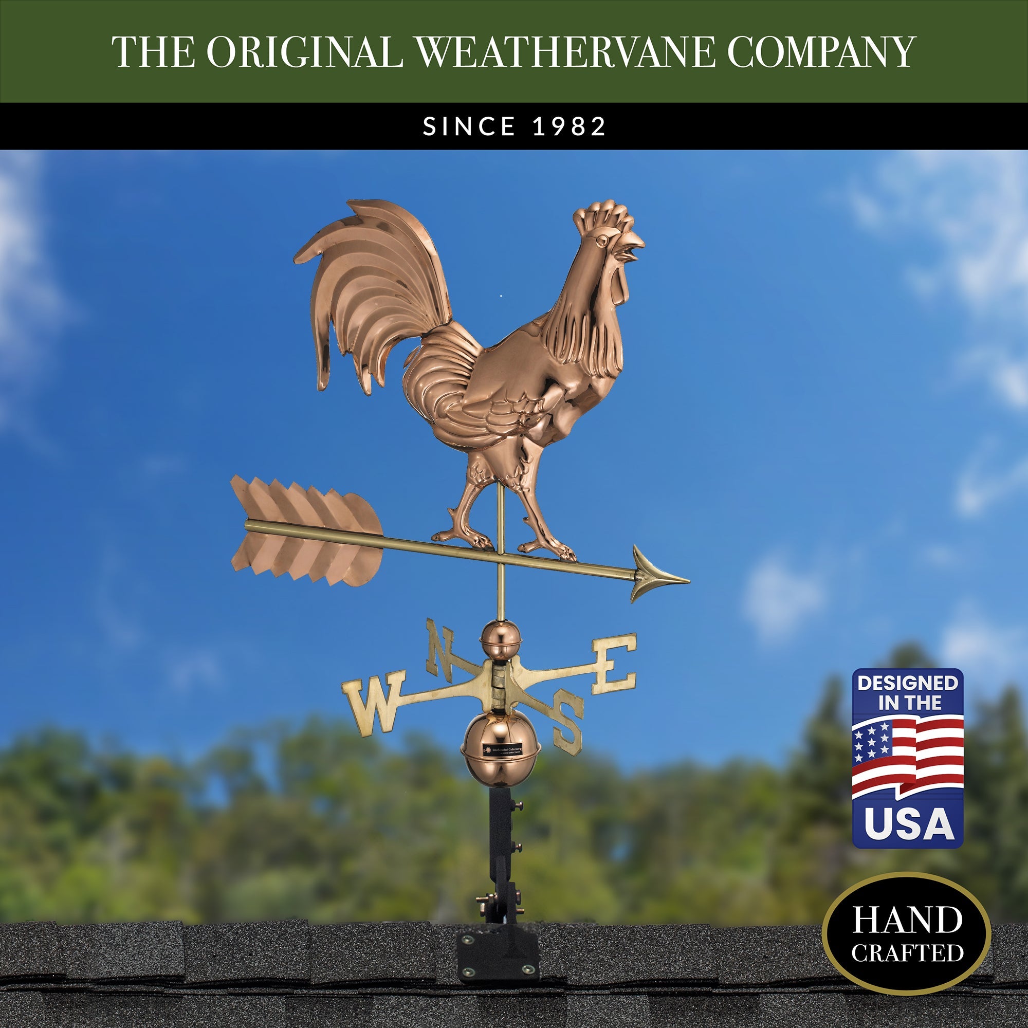 Smithsonian Rooster Weathervane - Evira