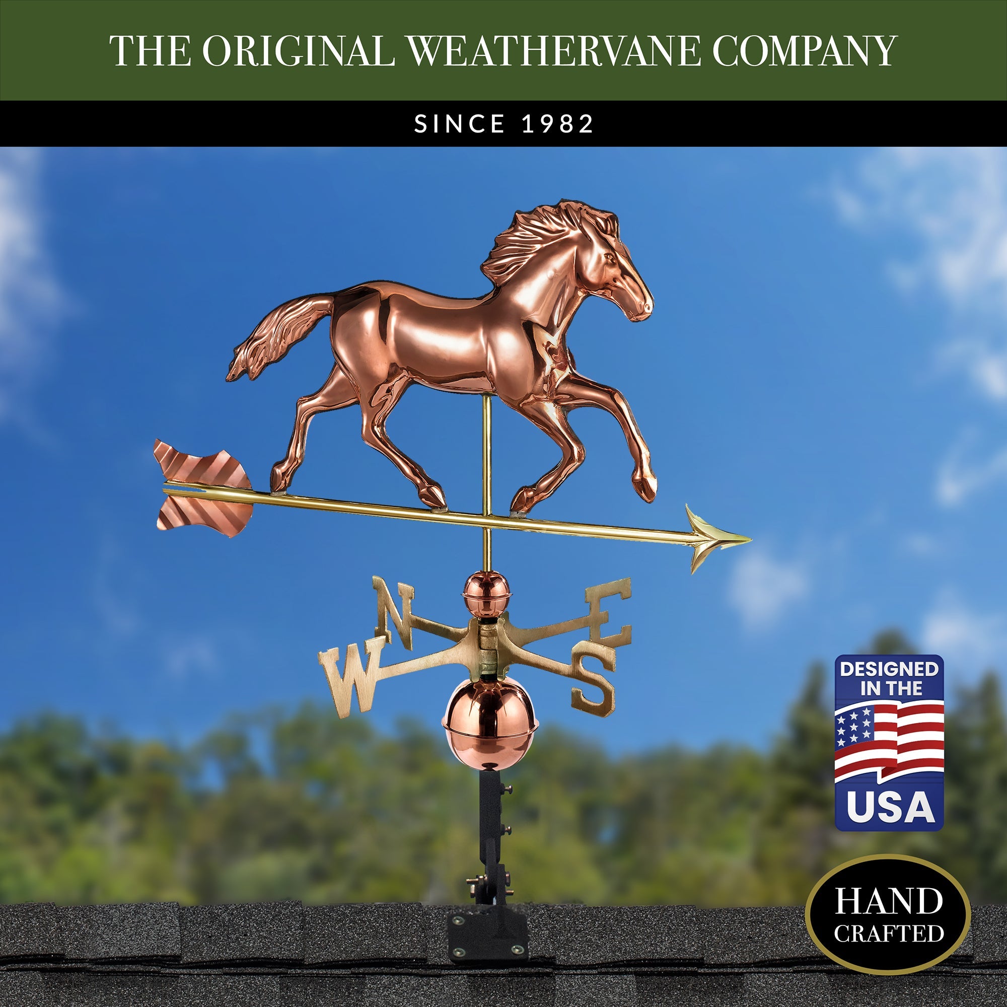 Smithsonian Running Horse Weathervane - Evira