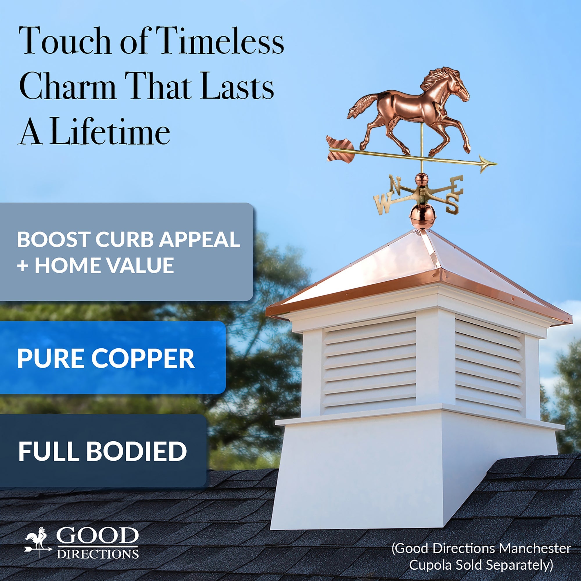 Smithsonian Running Horse Weathervane - Evira