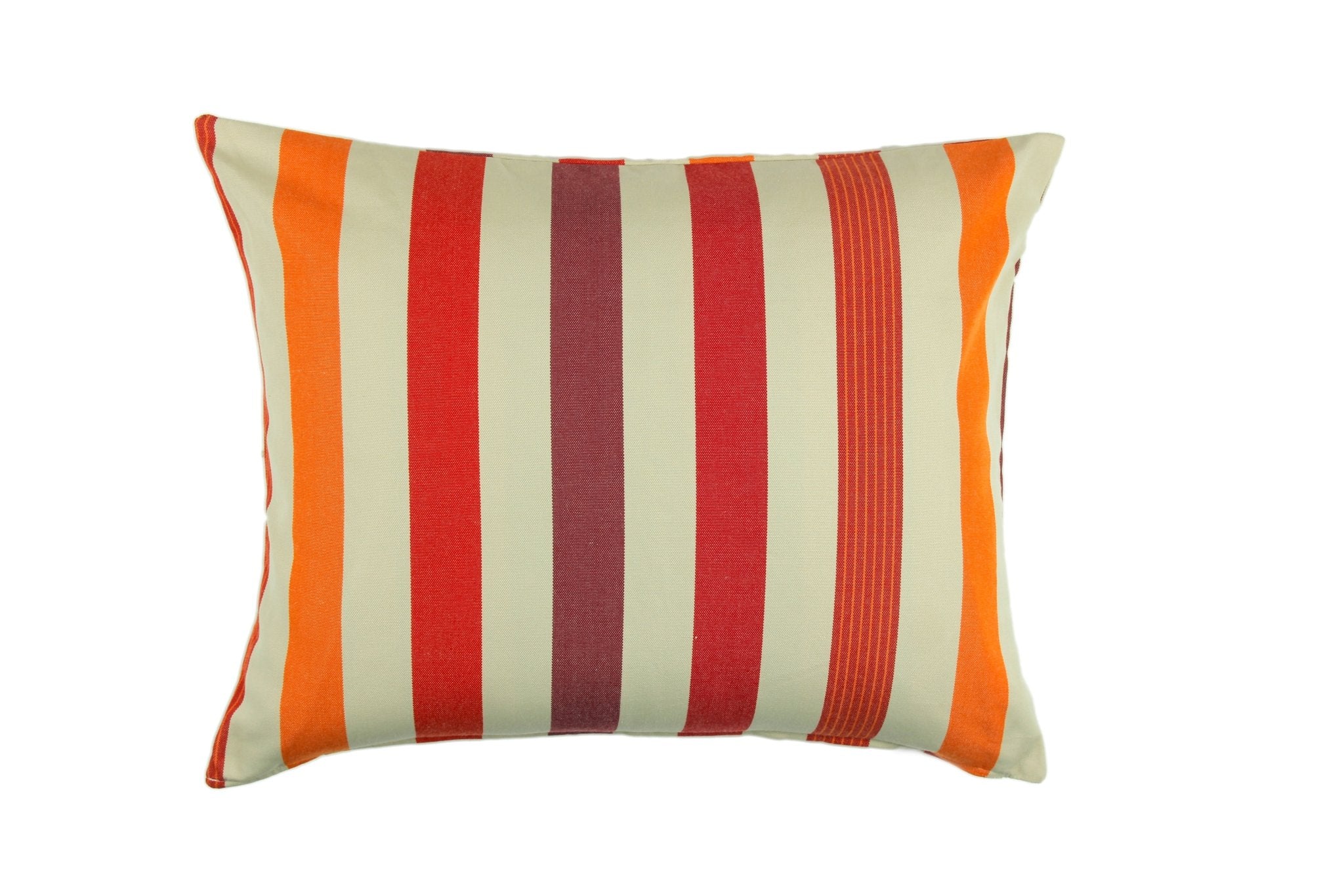 Sorbet Stripe & Poppy Floral Pillow Bundle - Indoor & Outdoor Accent - Evira