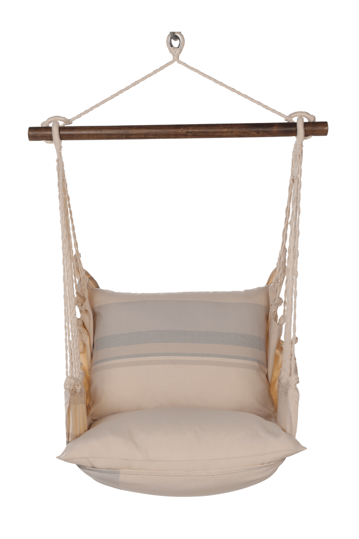 Striped Hammock Swing Set with Pillow (4 - Piece) - Evira