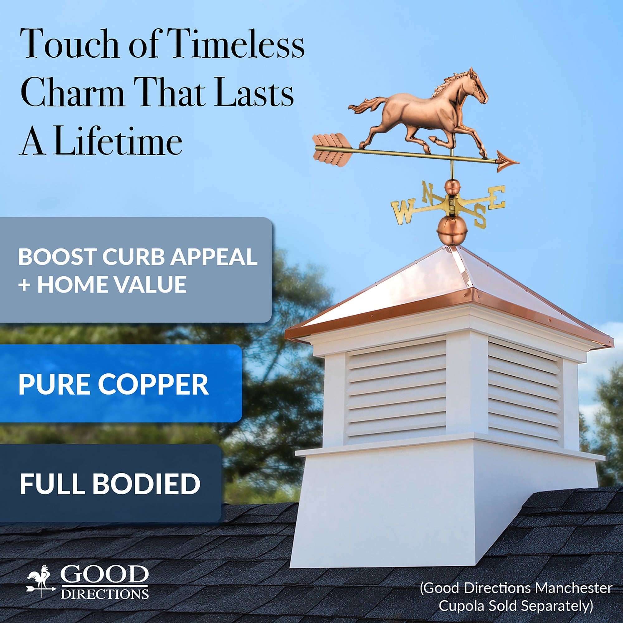 Trotting Horse Weathervane - Evira