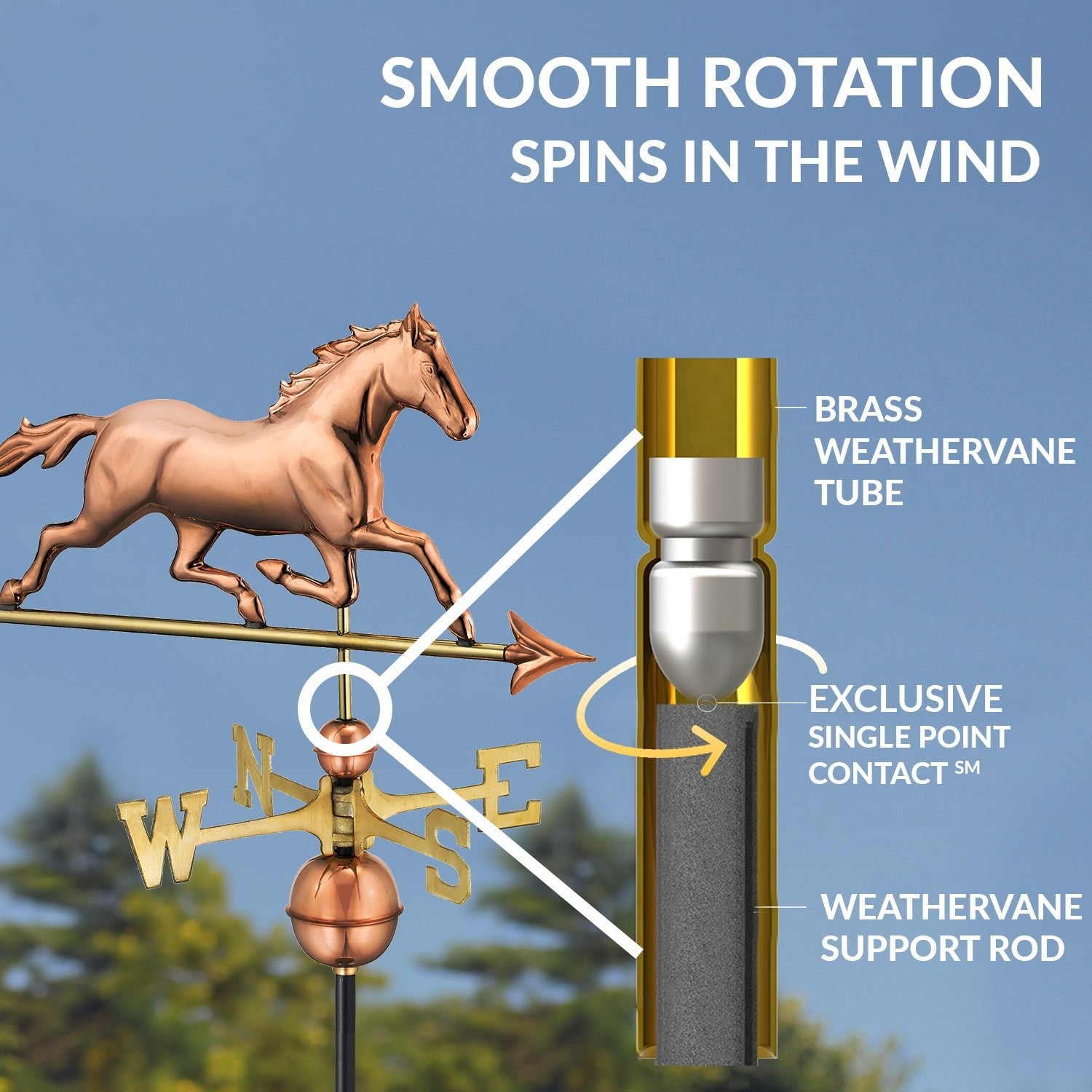 Trotting Horse Weathervane - Evira