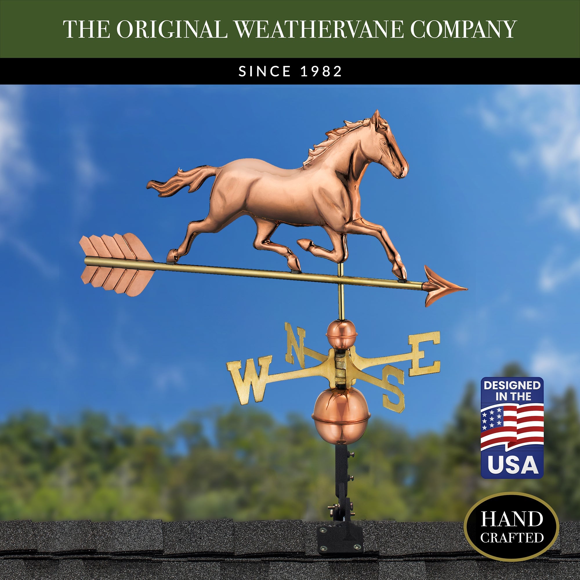 Trotting Horse Weathervane - Evira