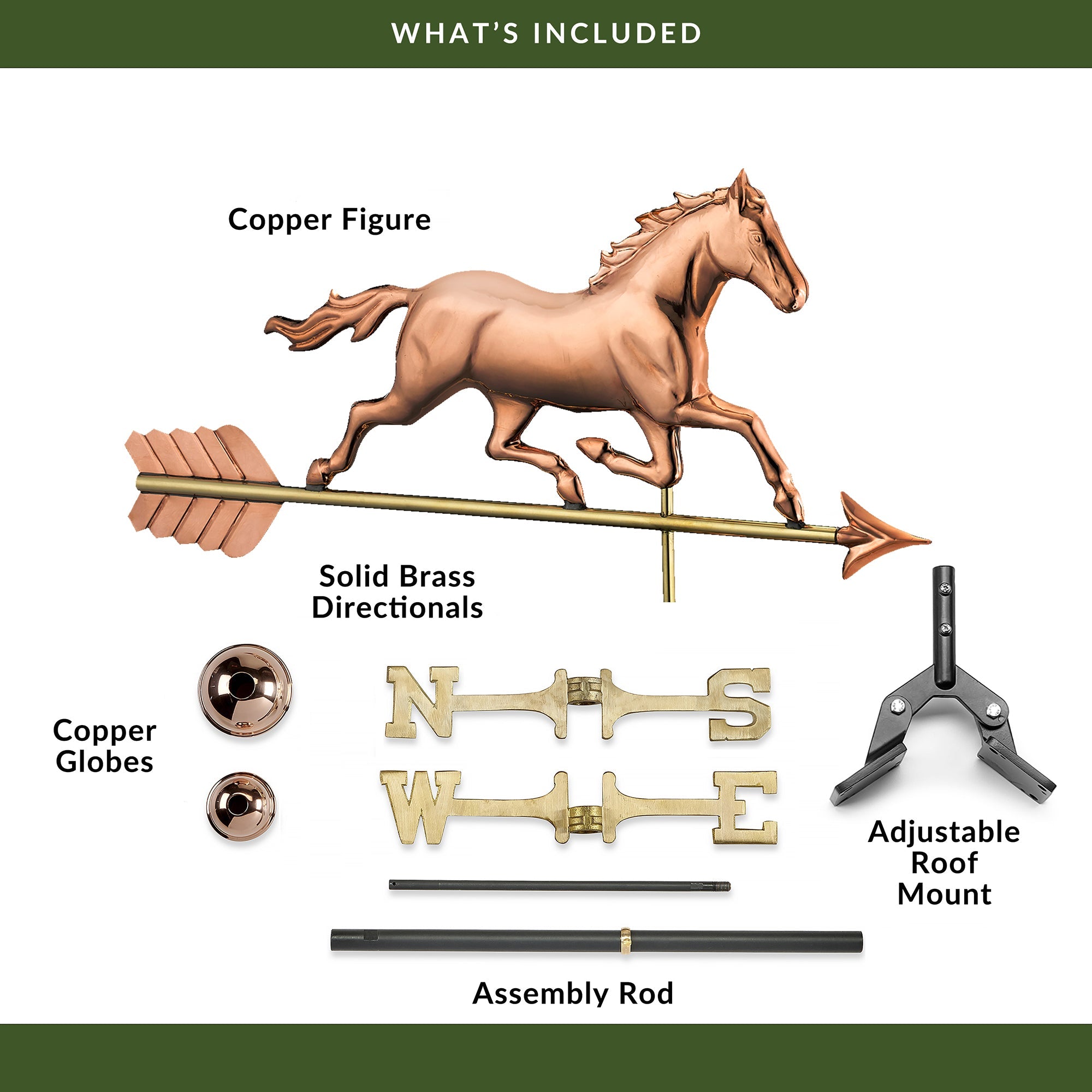 Trotting Horse Weathervane - Evira